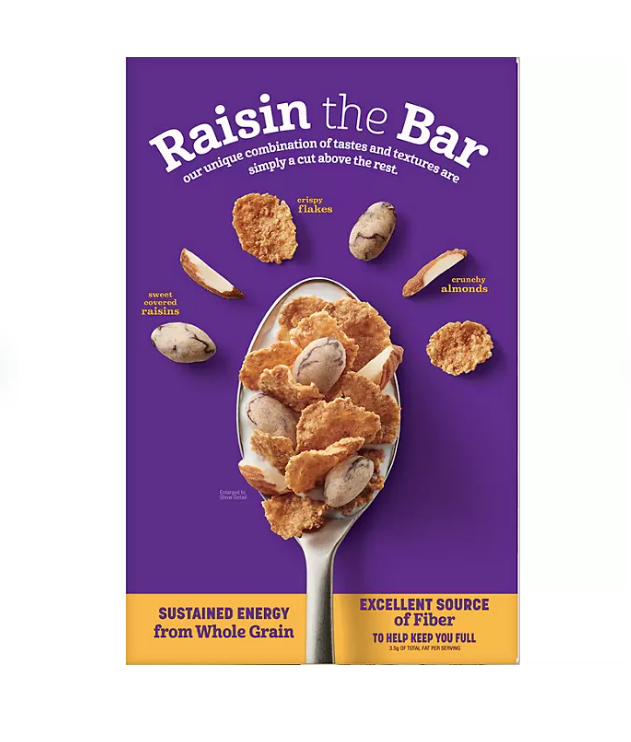 Cereal Raisin Nut Bran almendras y pasas 1.17kg importado