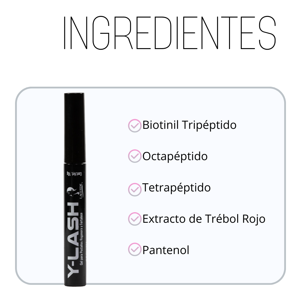 Tratamiento Natural para Crecimiento de Pestañas Y Cejas Y-LASH .