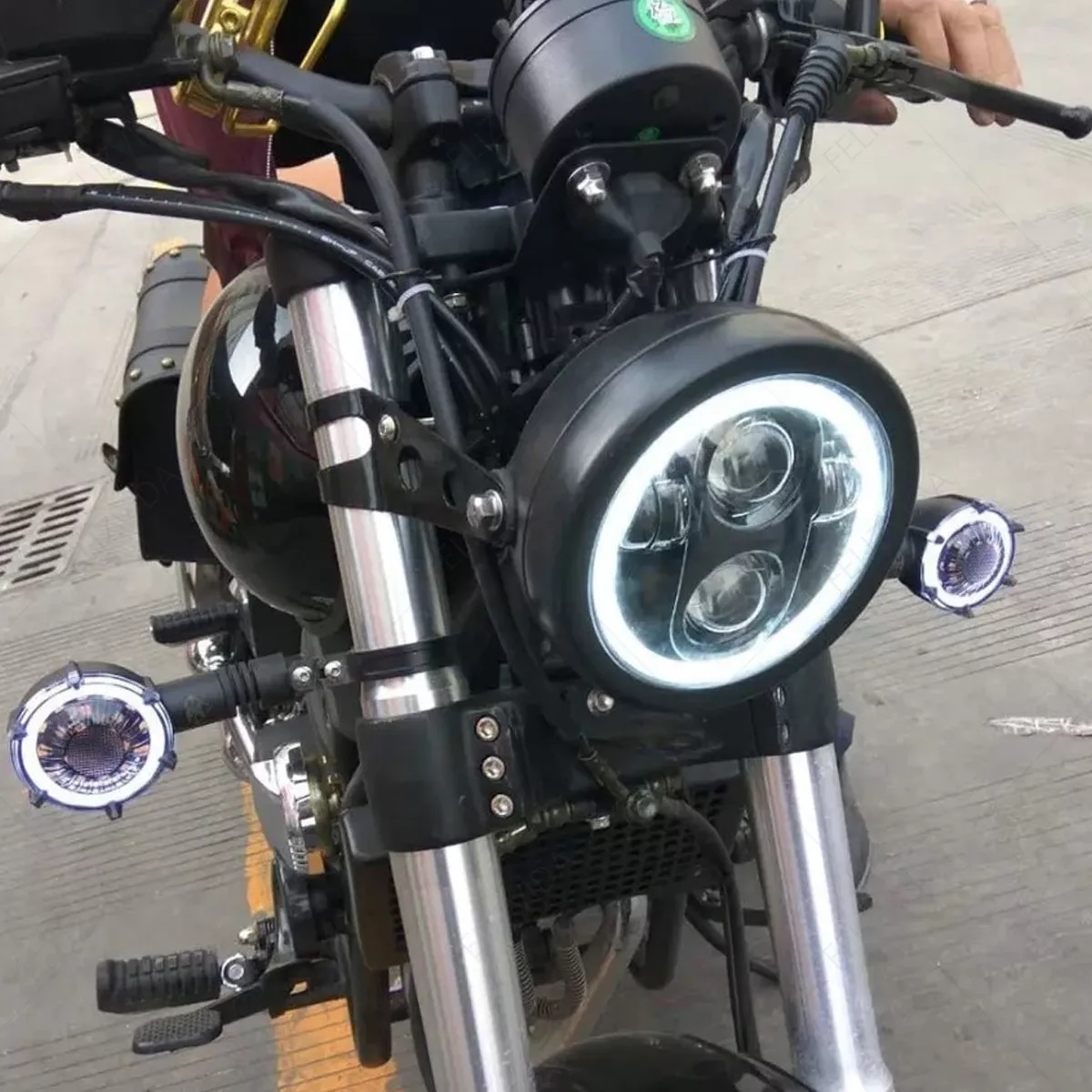 Carcasa Faro Delantero Moto 5.75 Pulgadas Soportes/bases