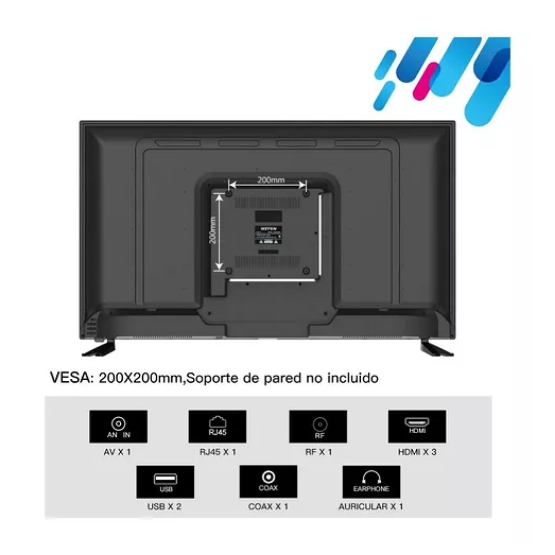 WEYON Television Smart TV 43 Pulgadas Pantalla Android TV, Full HD 60Hz, 3  HDMI/2 USB 43WDSNMX : : Electrónicos