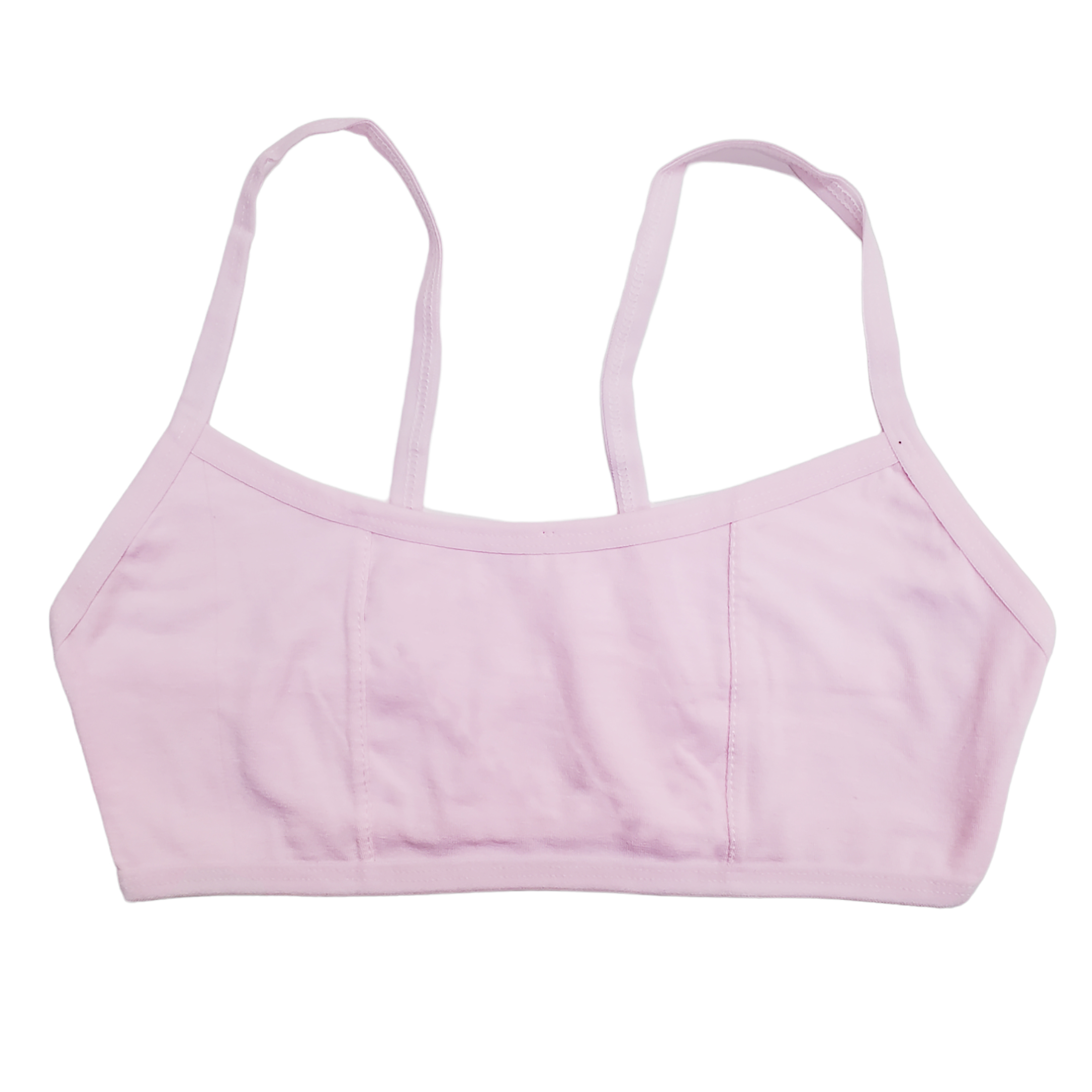 Top Corpiño De Algodón Tirante Delgado Adolescentes 6pz