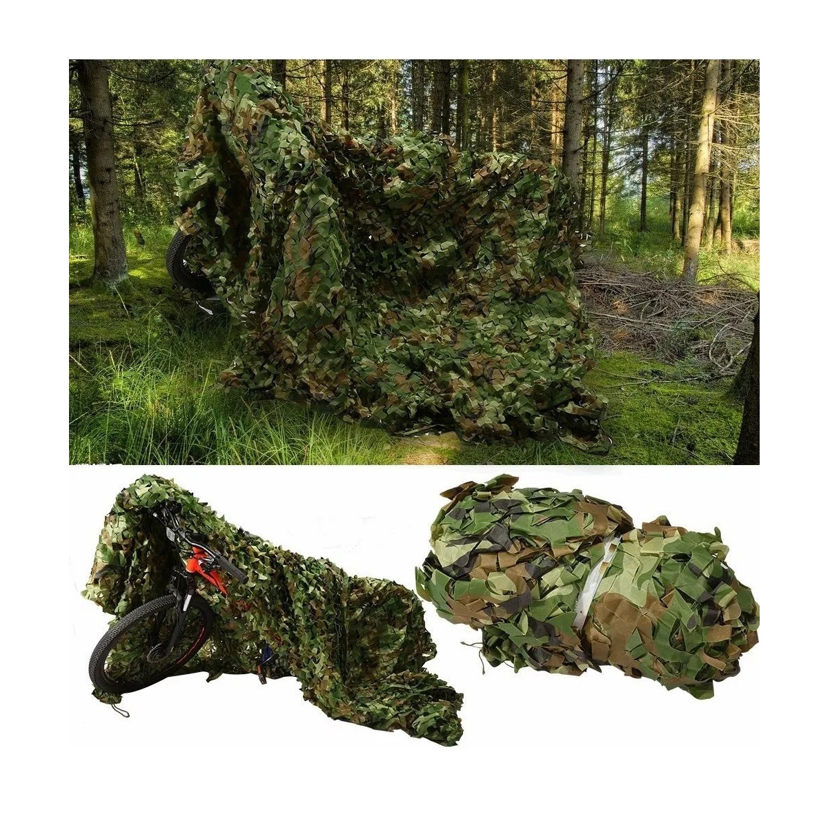 Red De Camuflaje Para Caza Militar (2 X 3 Metros)