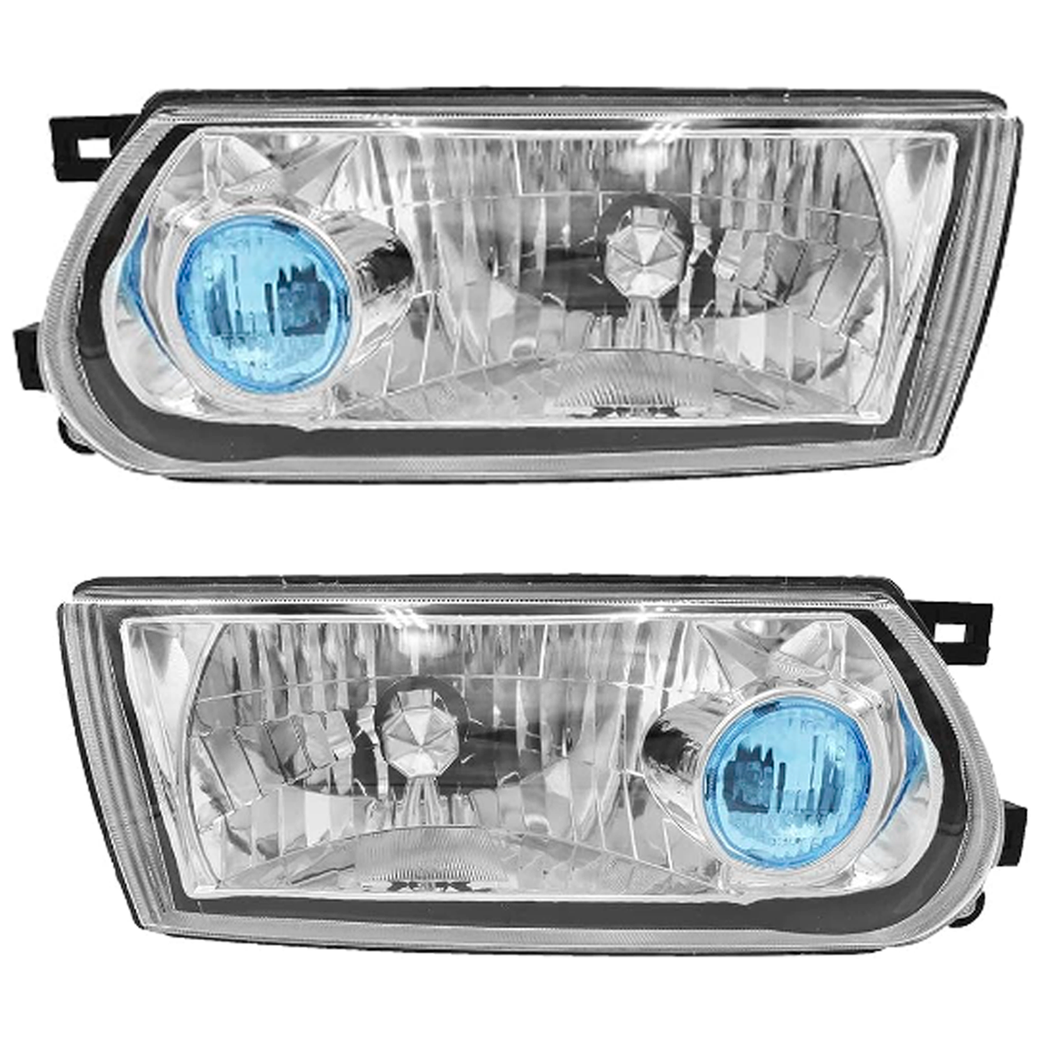 Par 2 Faros Delanteros Para Nissan Tsuru 3 Izquierdo Y Derecho del 2005 al 2017 Ojo Azul