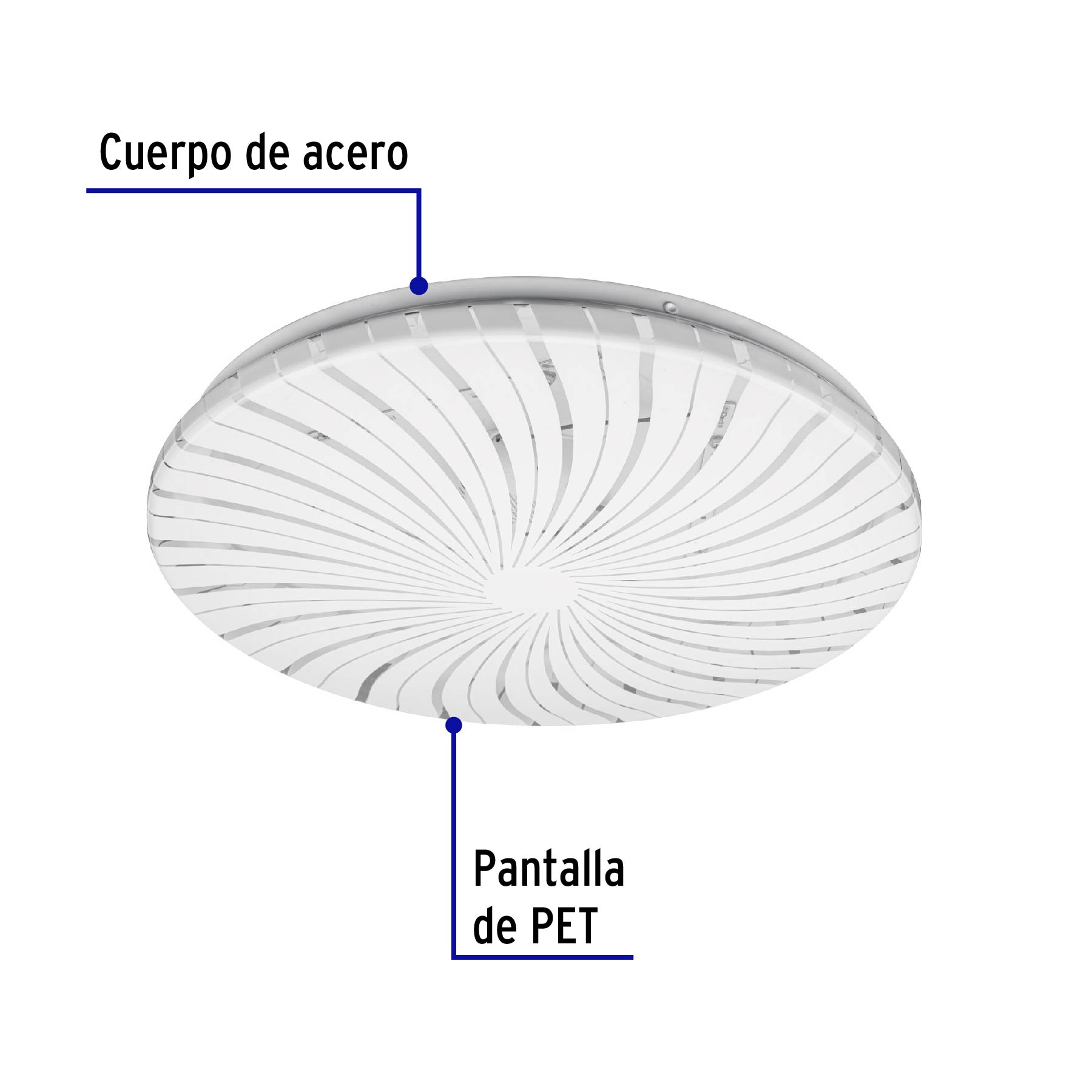 LUMINARIO LED 18 W TIPO PLAFÓN DECORATIVO LUZ DE DÍA VOLTECK BASIC 46017