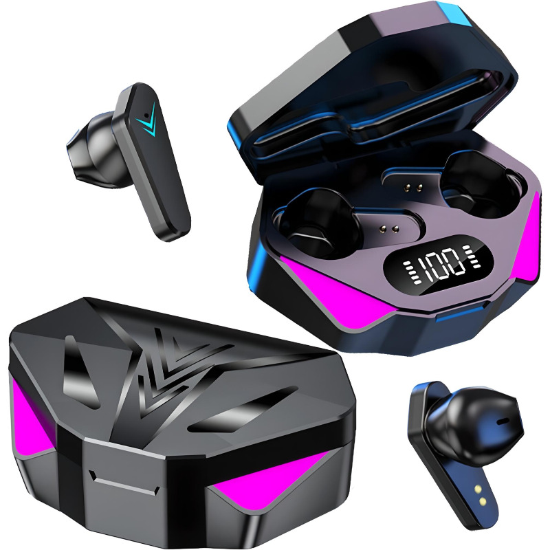 Audífonos In-ear Inalámbricos X15 Auriculares De Juego Negro