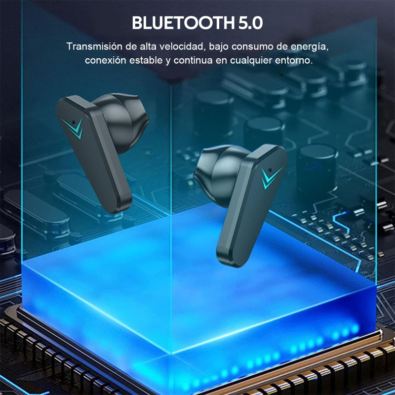 Audífonos In-ear Inalámbricos X15 Auriculares De Juego Negro