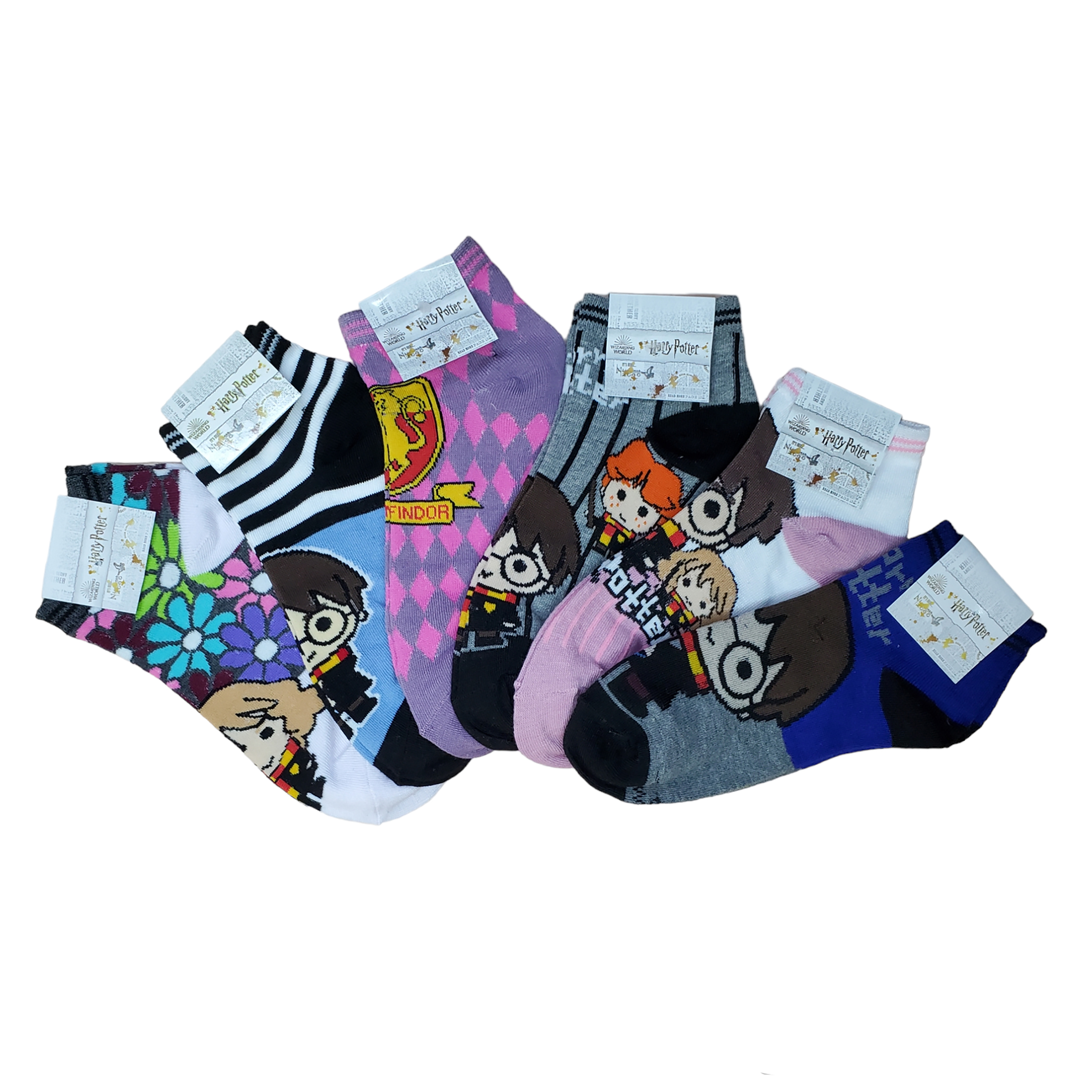 Tines Cortos Harry Potter Unisex 6 Pares