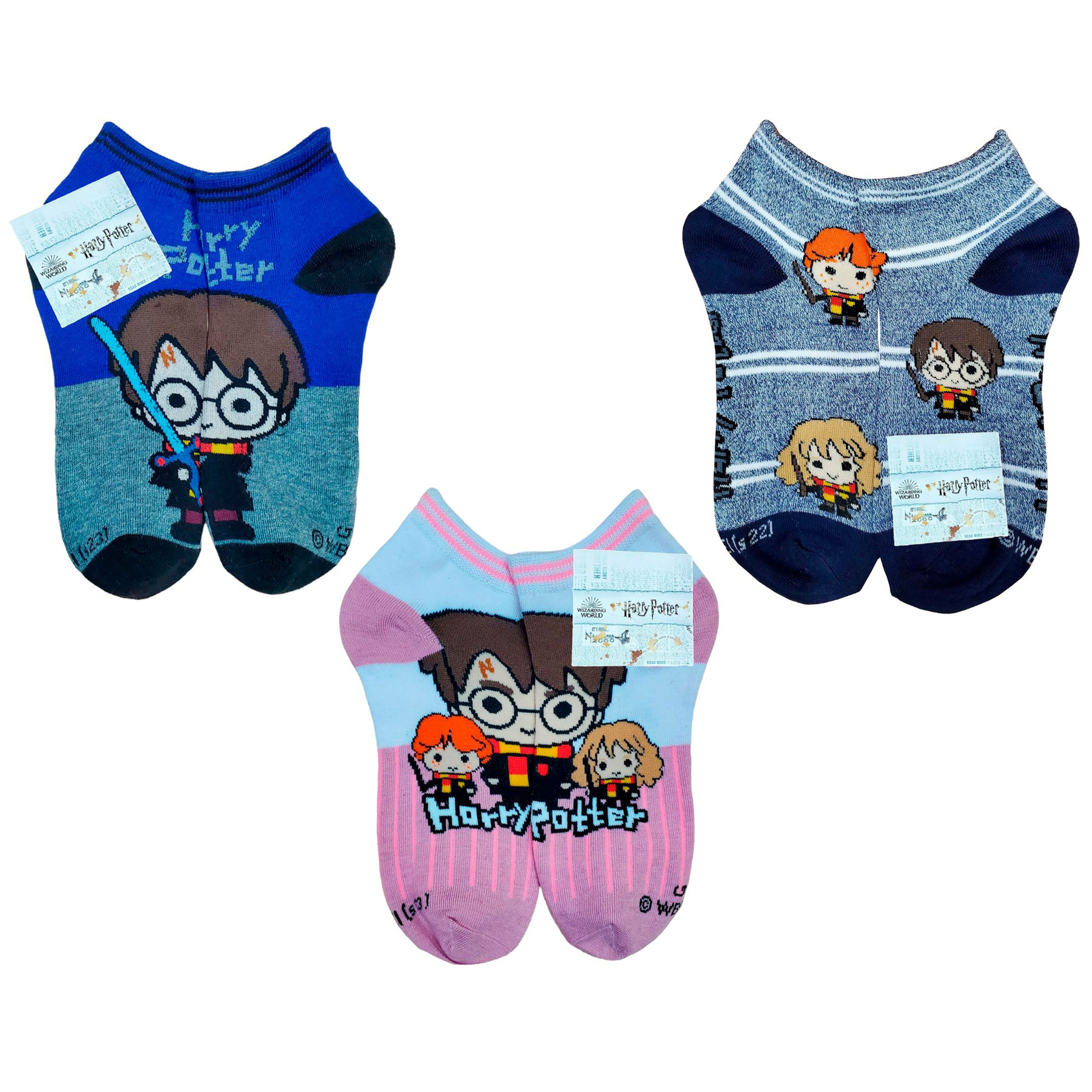 Tines Cortos Harry Potter Unisex 6 Pares