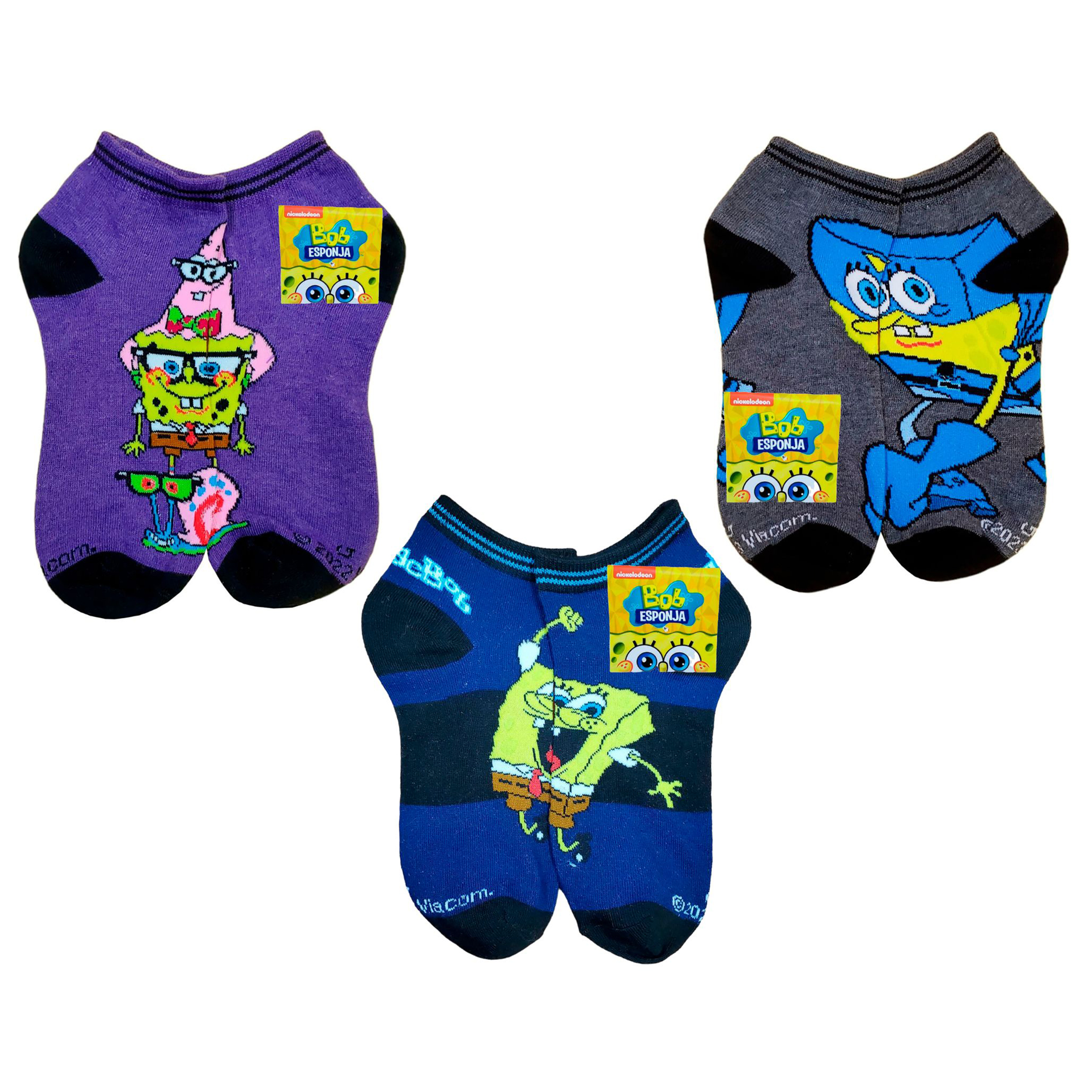 Tines Cortos Bob Esponja Unisex 12 Pares
