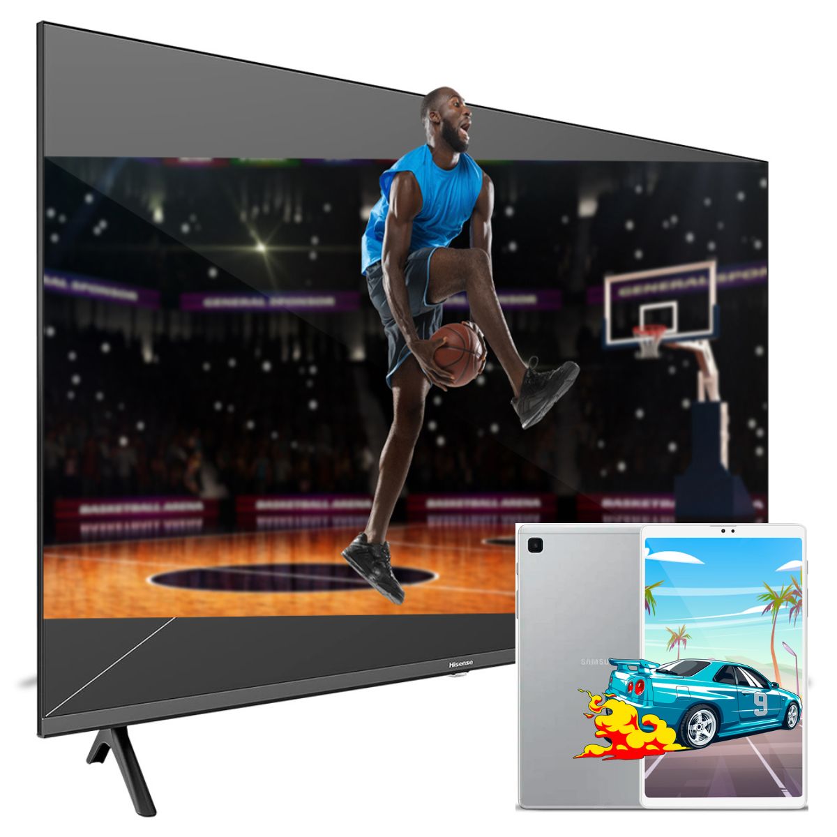 Combo Pantalla Hisense 40" + Tab A7 Lite Silver