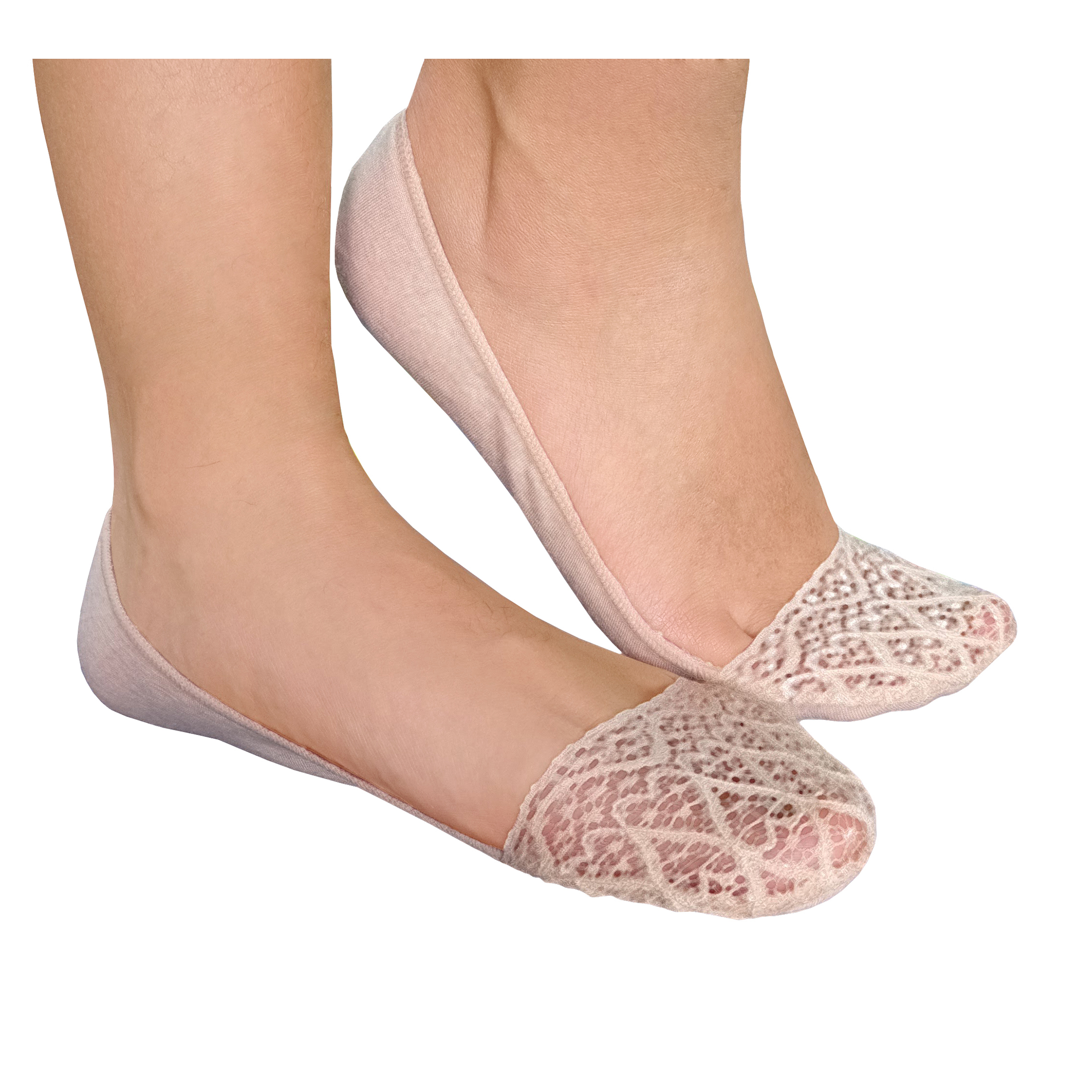 Tin-protector Invisible De Encaje Dama 6 Pares