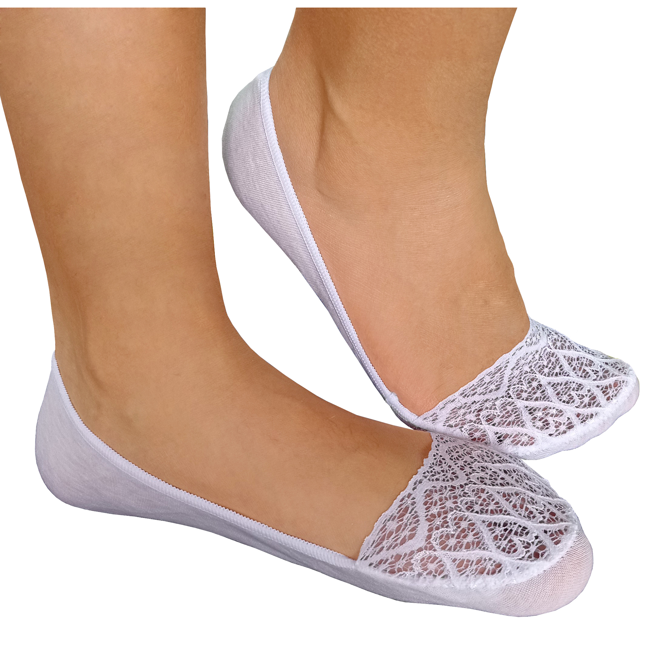 Tin-protector Invisible De Encaje Dama 6 Pares
