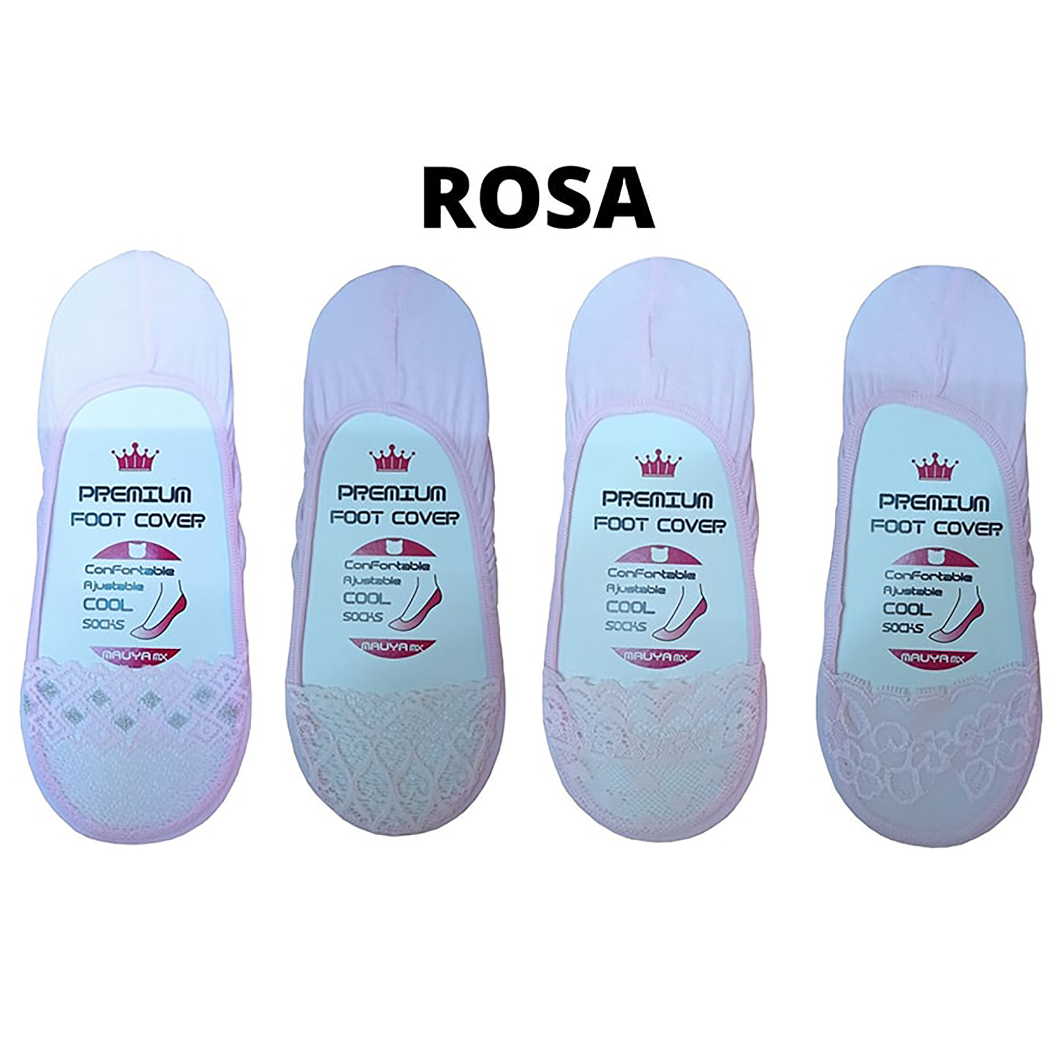 Tin-protector Invisible De Encaje Dama 6 Pares