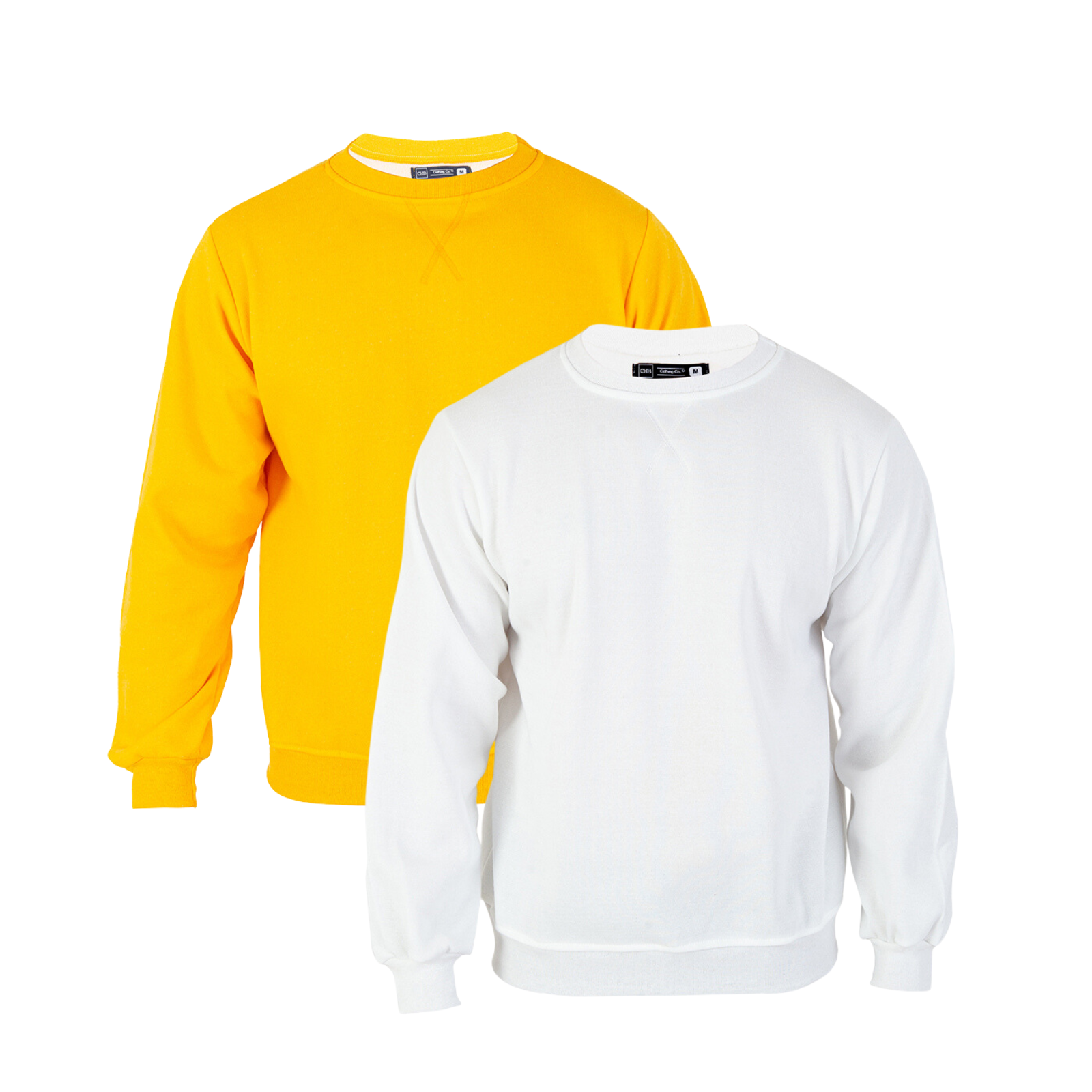 Paquete De 2 Sudaderas Hombre Felpa Stretch Cuello Redondo