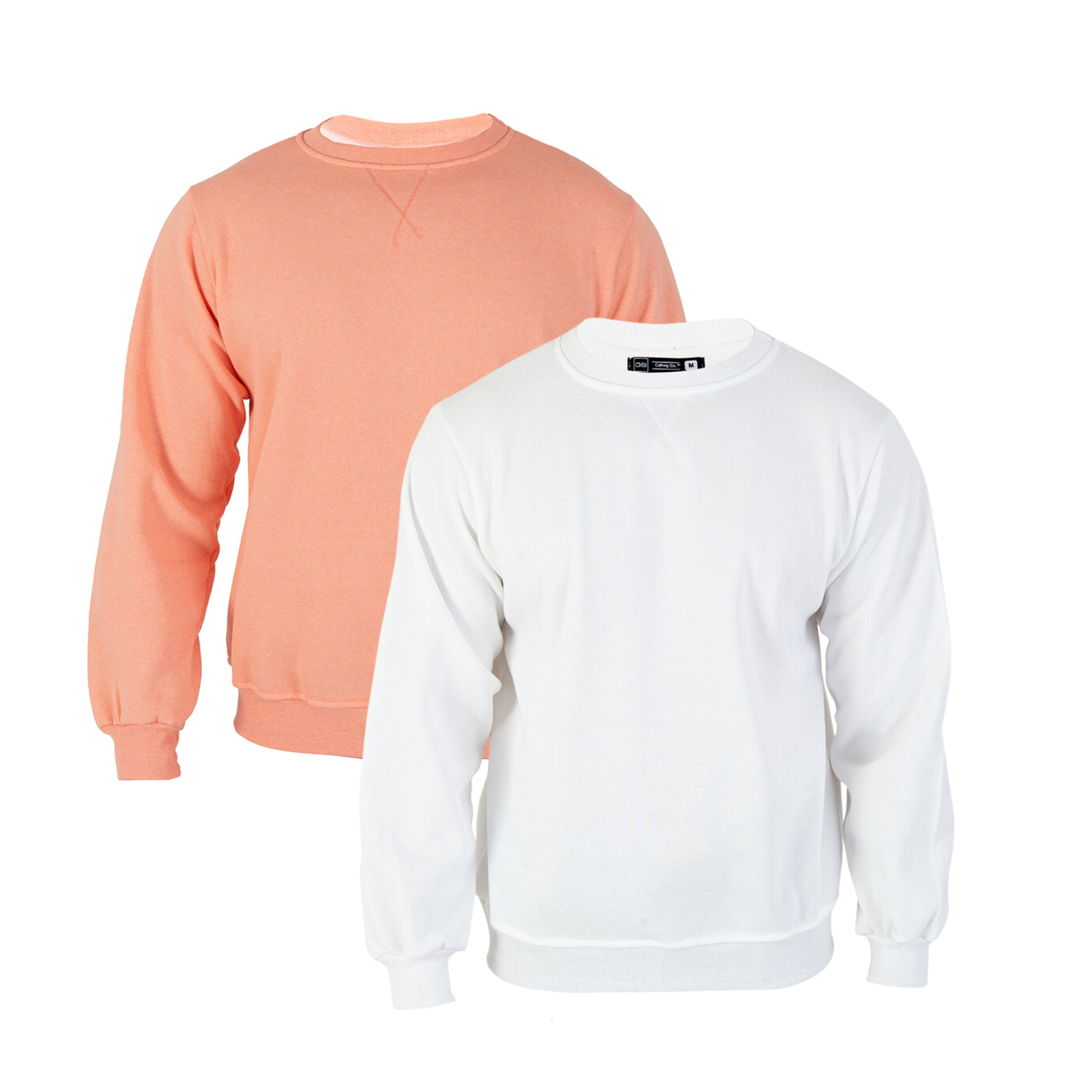 Paquete De 2 Sudaderas Hombre Felpa Stretch Cuello Redondo