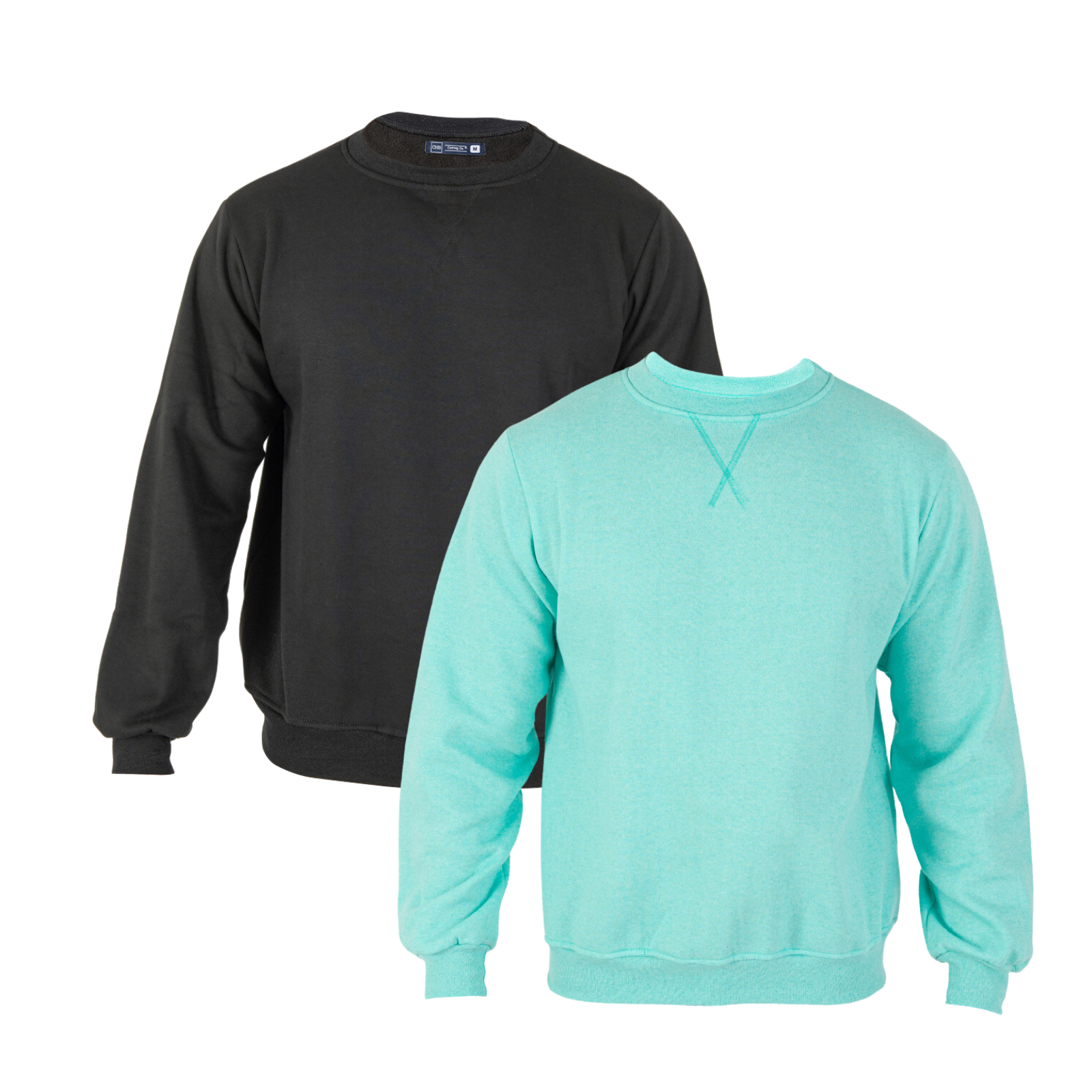 Paquete De 2 Sudaderas Hombre Felpa Stretch Cuello Redondo