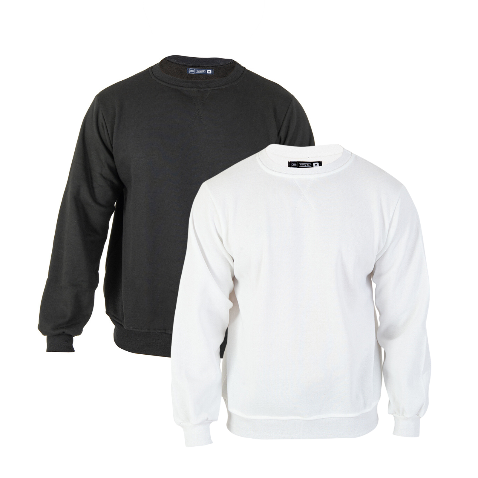 Paquete De 2 Sudaderas Hombre Felpa Stretch Cuello Redondo