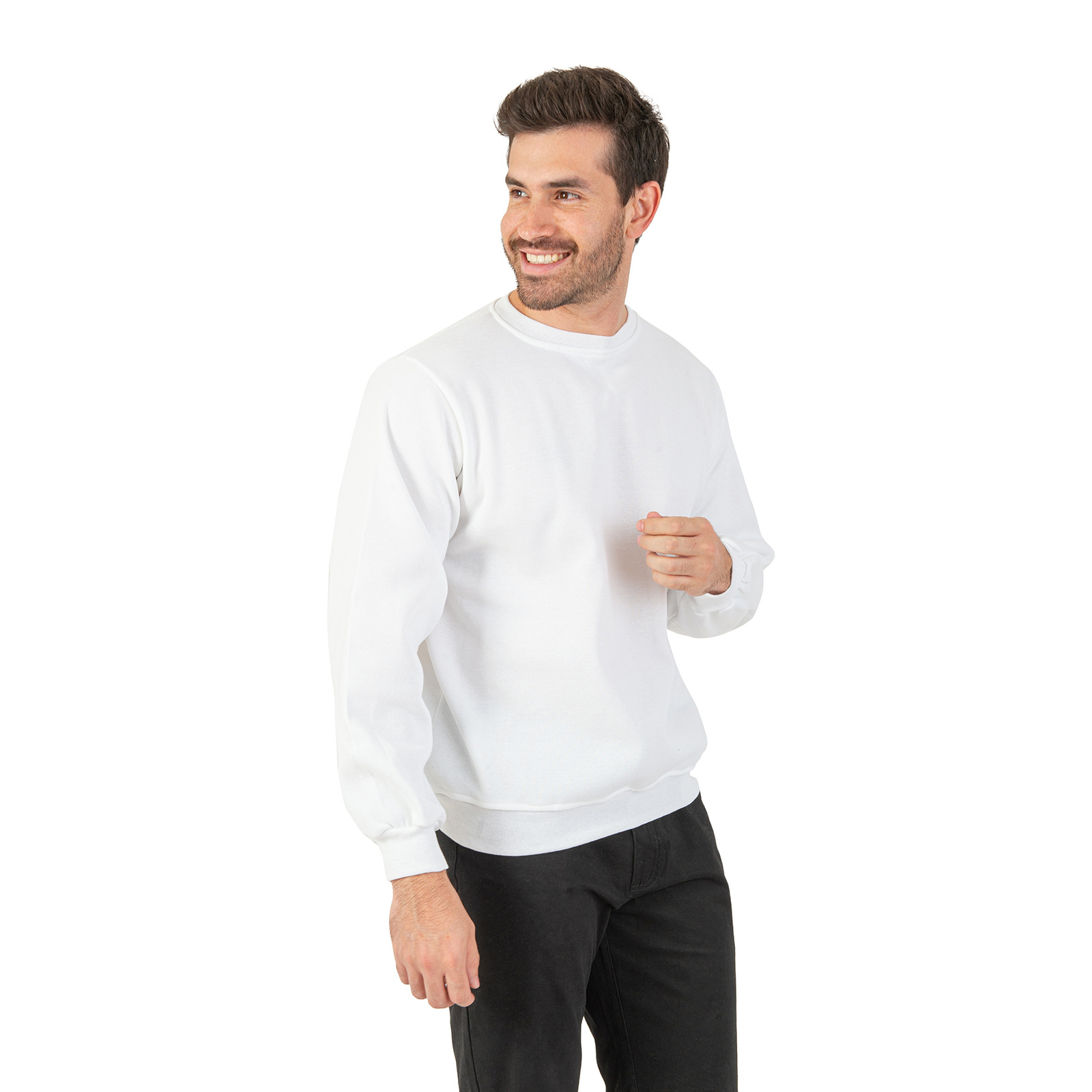 Paquete De 2 Sudaderas Hombre Felpa Stretch Cuello Redondo