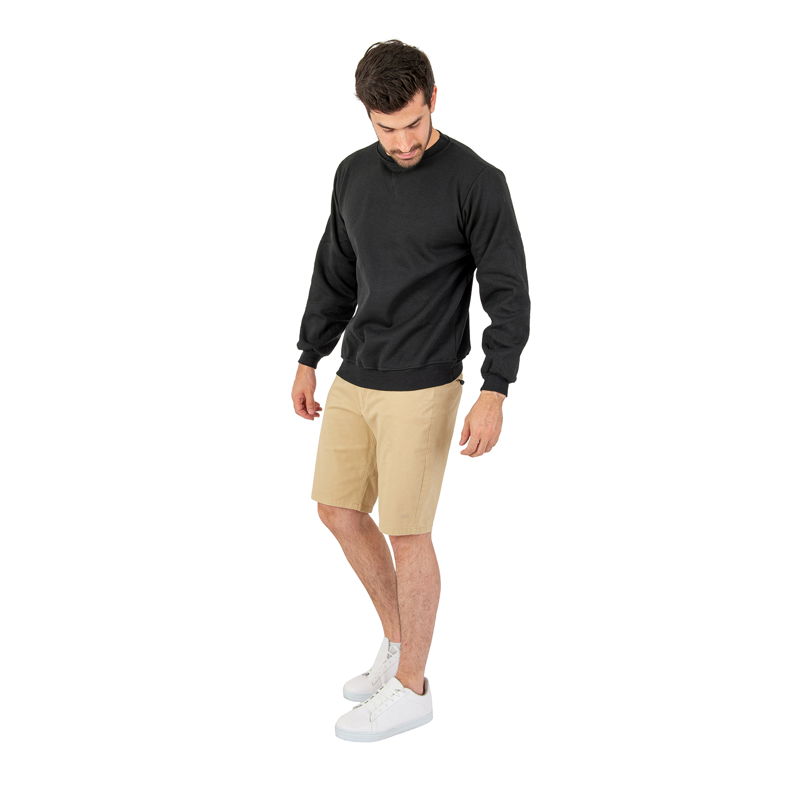 Paquete De 2 Sudaderas Hombre Felpa Stretch Cuello Redondo