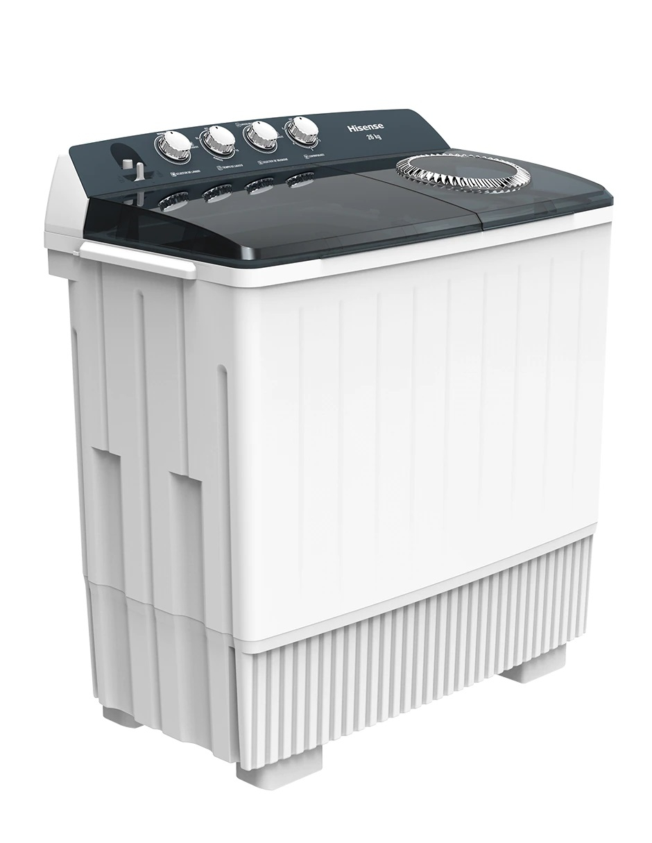 Lavadora Semiautomática Hisense WSA2601PX Doble Tina 26 kg  