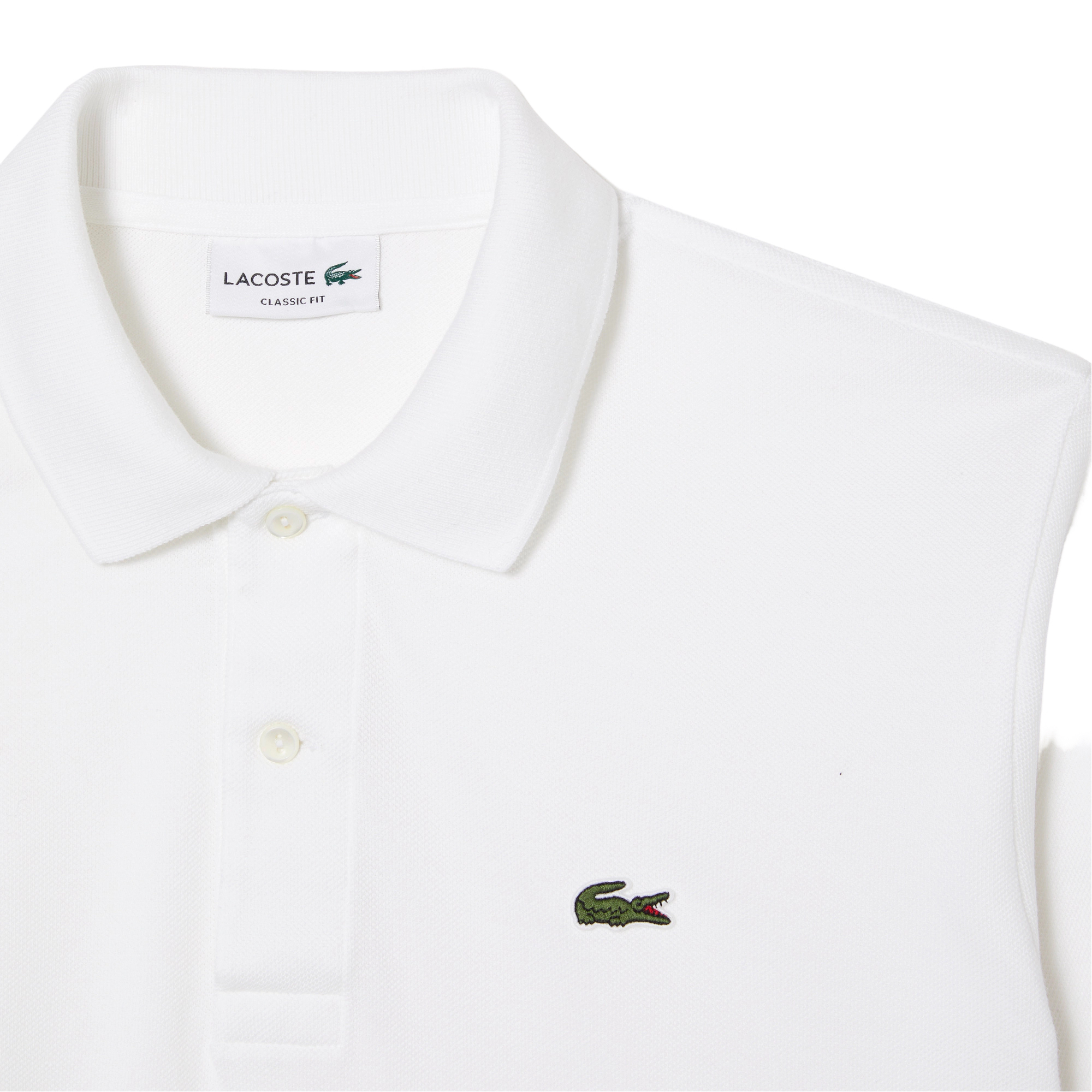 Playera Manga Corta Lacoste Tipo Polo color blanco