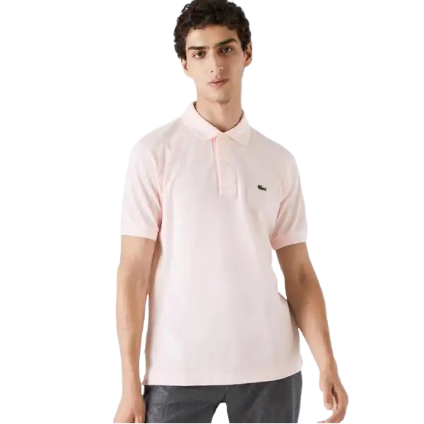 Playera Manga Corta Lacoste Tipo Polo Color Rosa