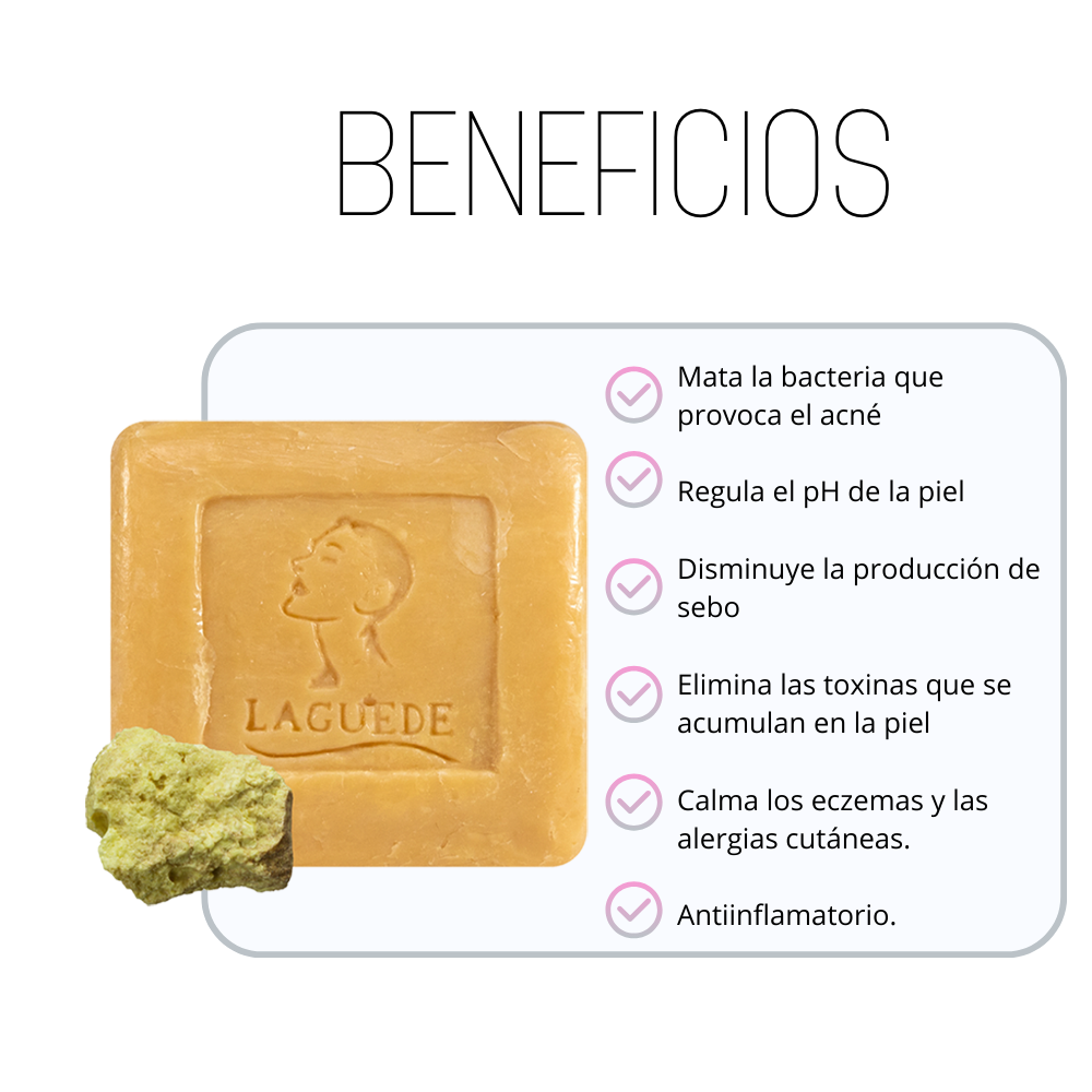 Kit Anti-acné Laguede Despigmentante Crema Día + Gel Noche + Jabón Azufre    
