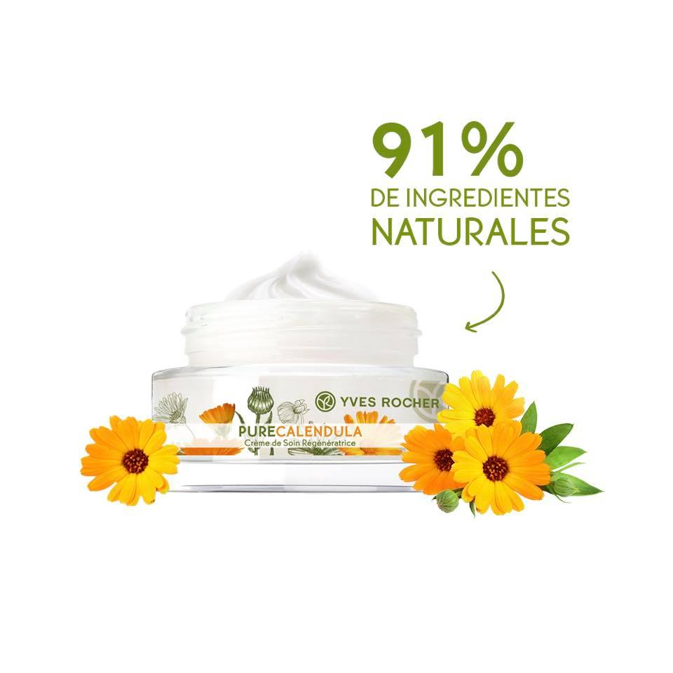 Crema Facial Regenerante Antiarrugas Calendula Yves Rocher 50ml