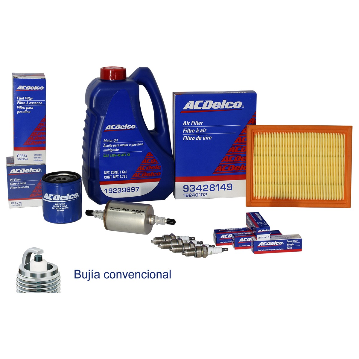 KIT AFINACION 15W40 CHEVY 2012