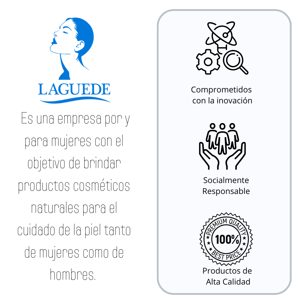 Kit Facial Aclarante Anti-edad Crema Día + Gel Noche + Jabón Arroz Piel Normal/Seca Laguede 