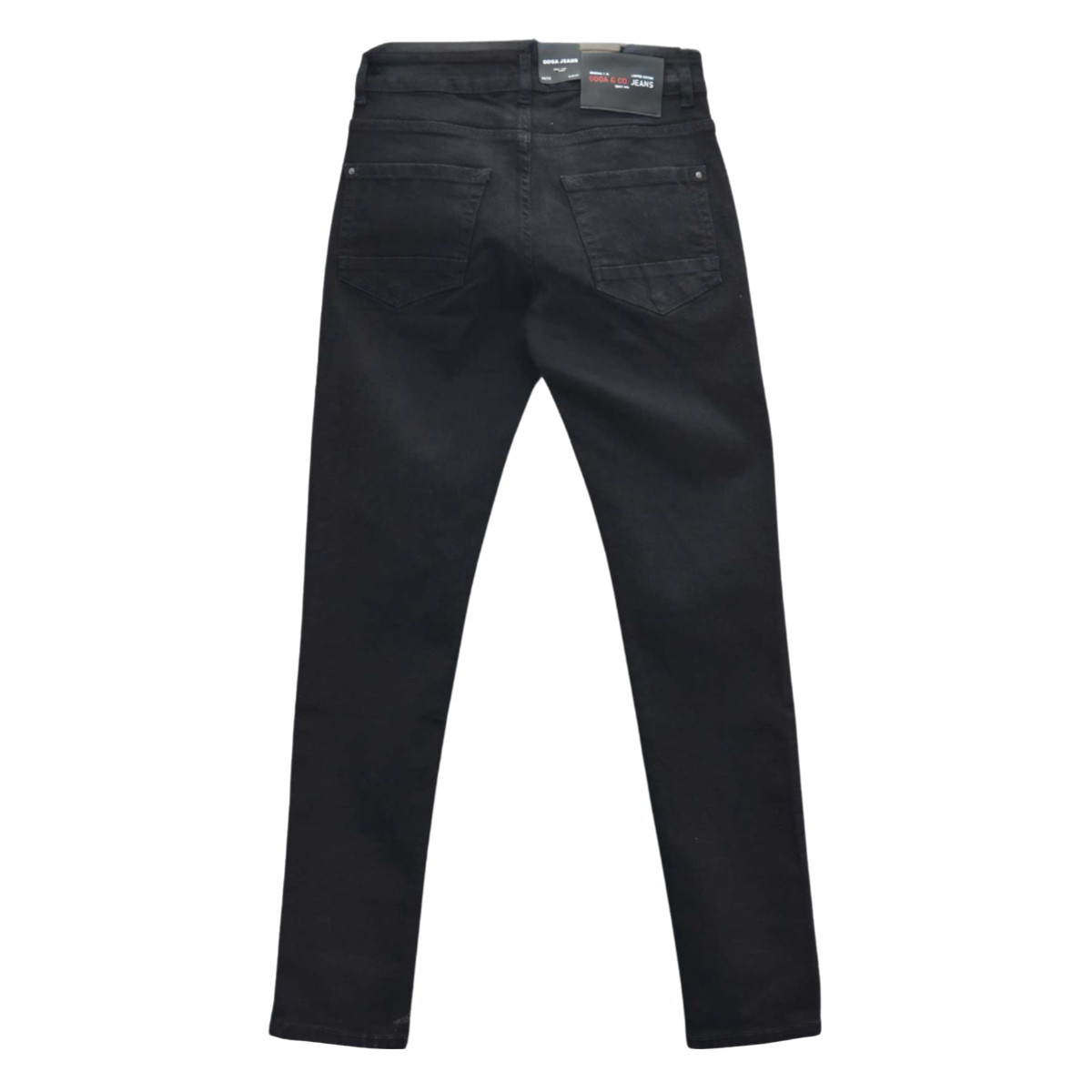 Pantalón de mezclilla negro slim fit para hombre
