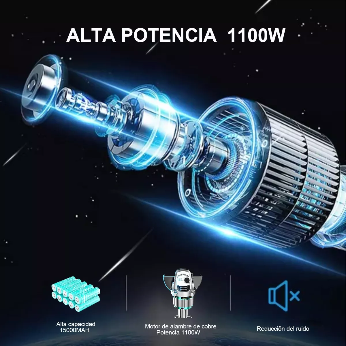 Esmeriladora Angular Pulidora Amoladora Inalámbrico+2bateria