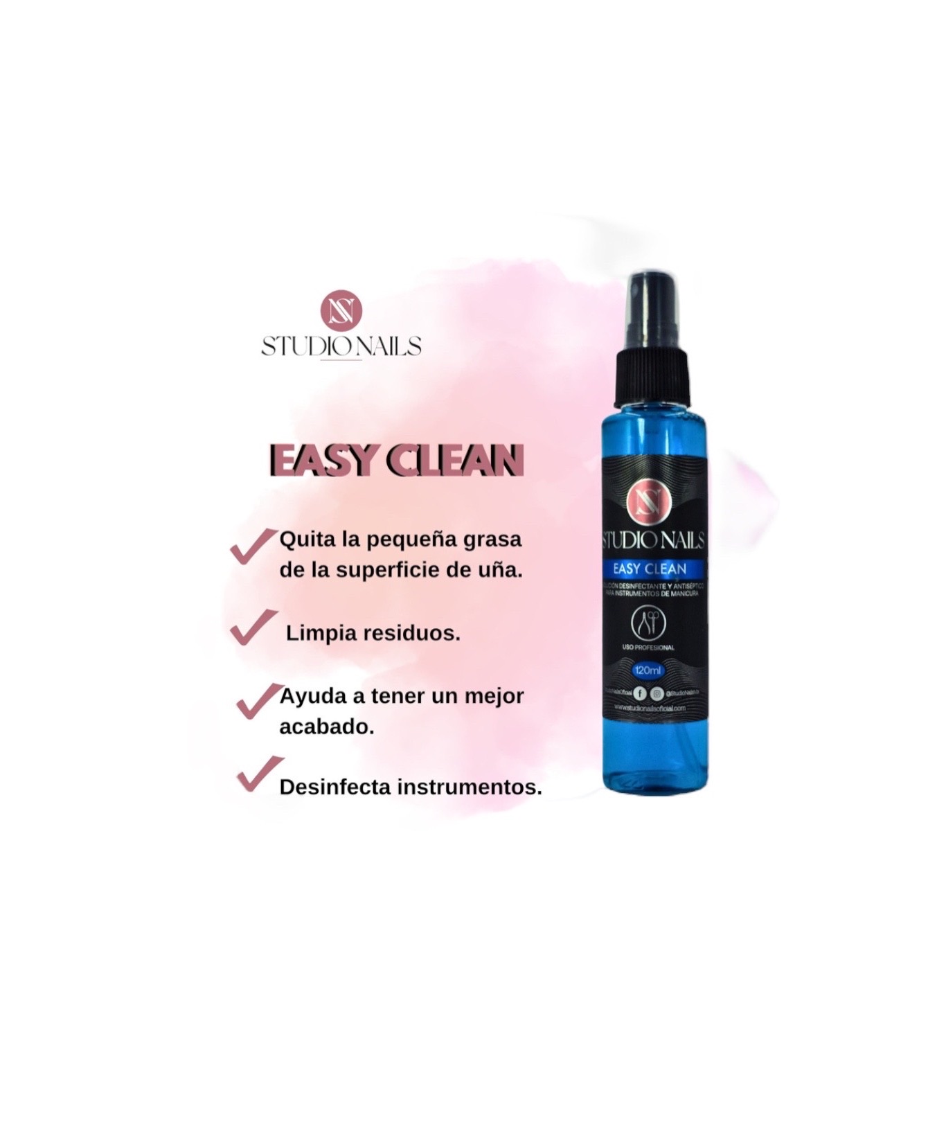 Studio Nails Easy Clean 120ML