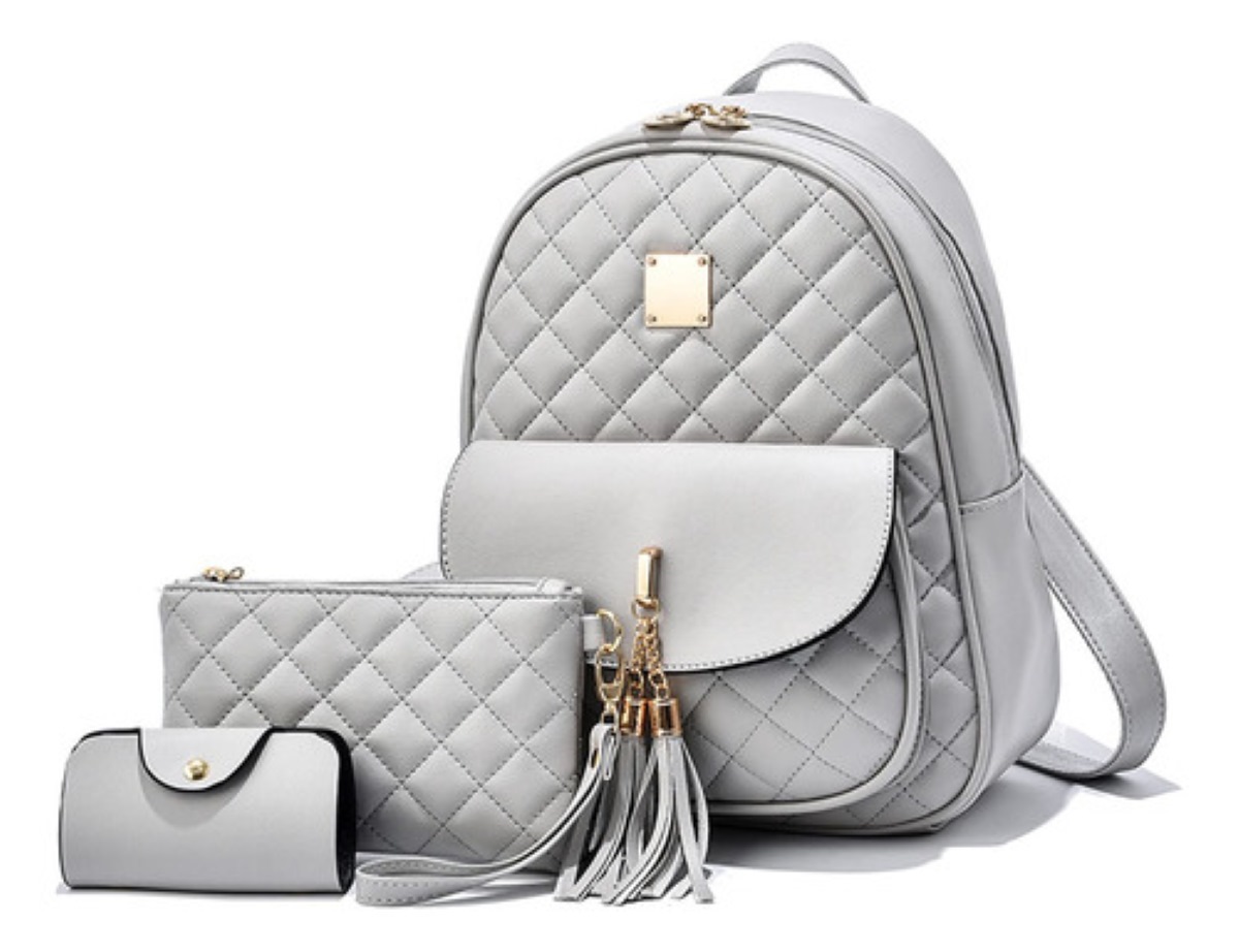 Kit Mochila Moda Casual Bolso Casual Para Mujer, 3piezas