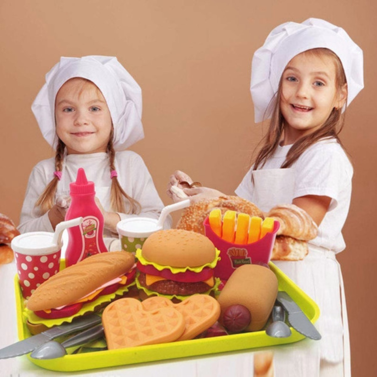 Set Hamburguesas Comida Juguete De Comida Para Niños 