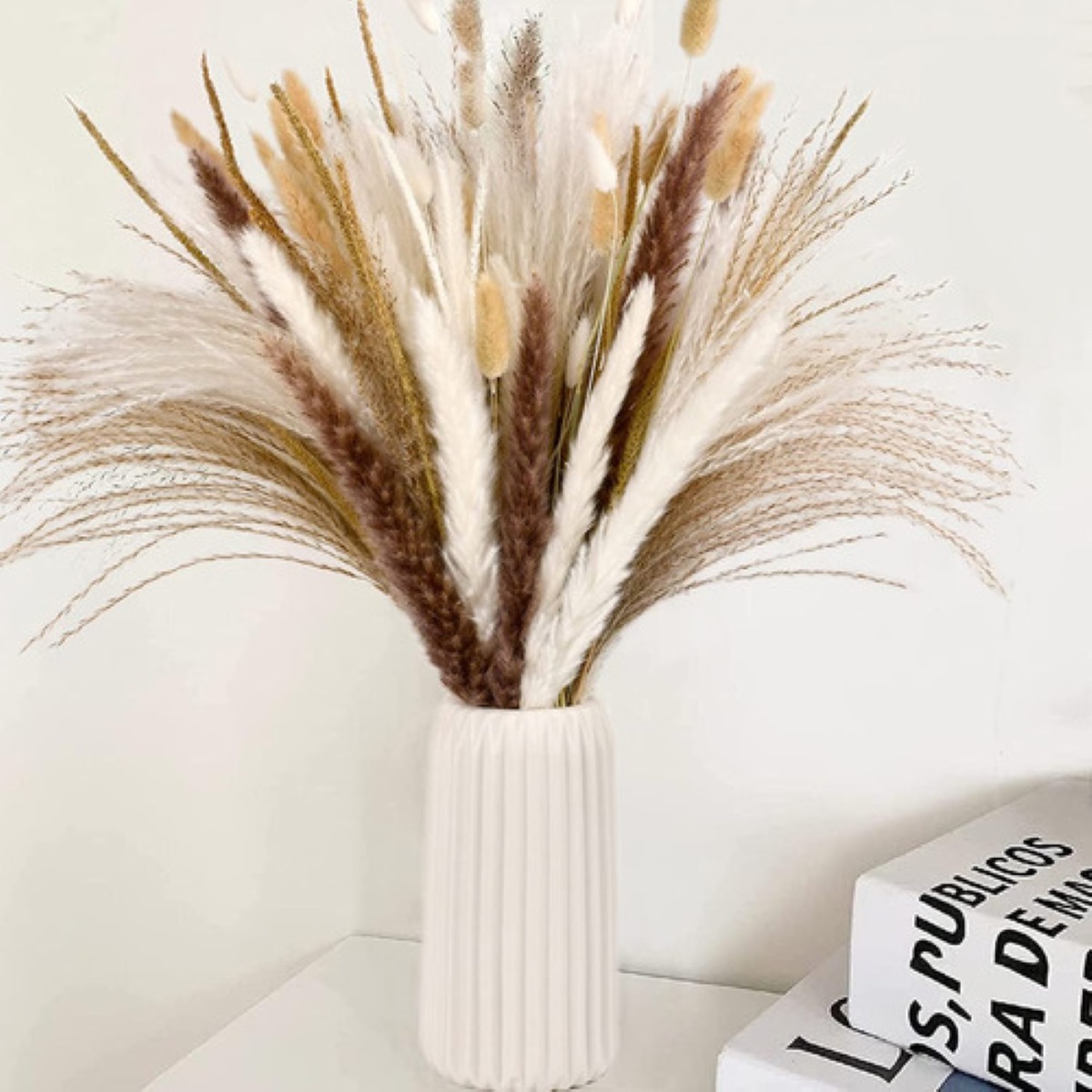Plantas Decorativas 63pcs Pampas Secas Flores Artificiales