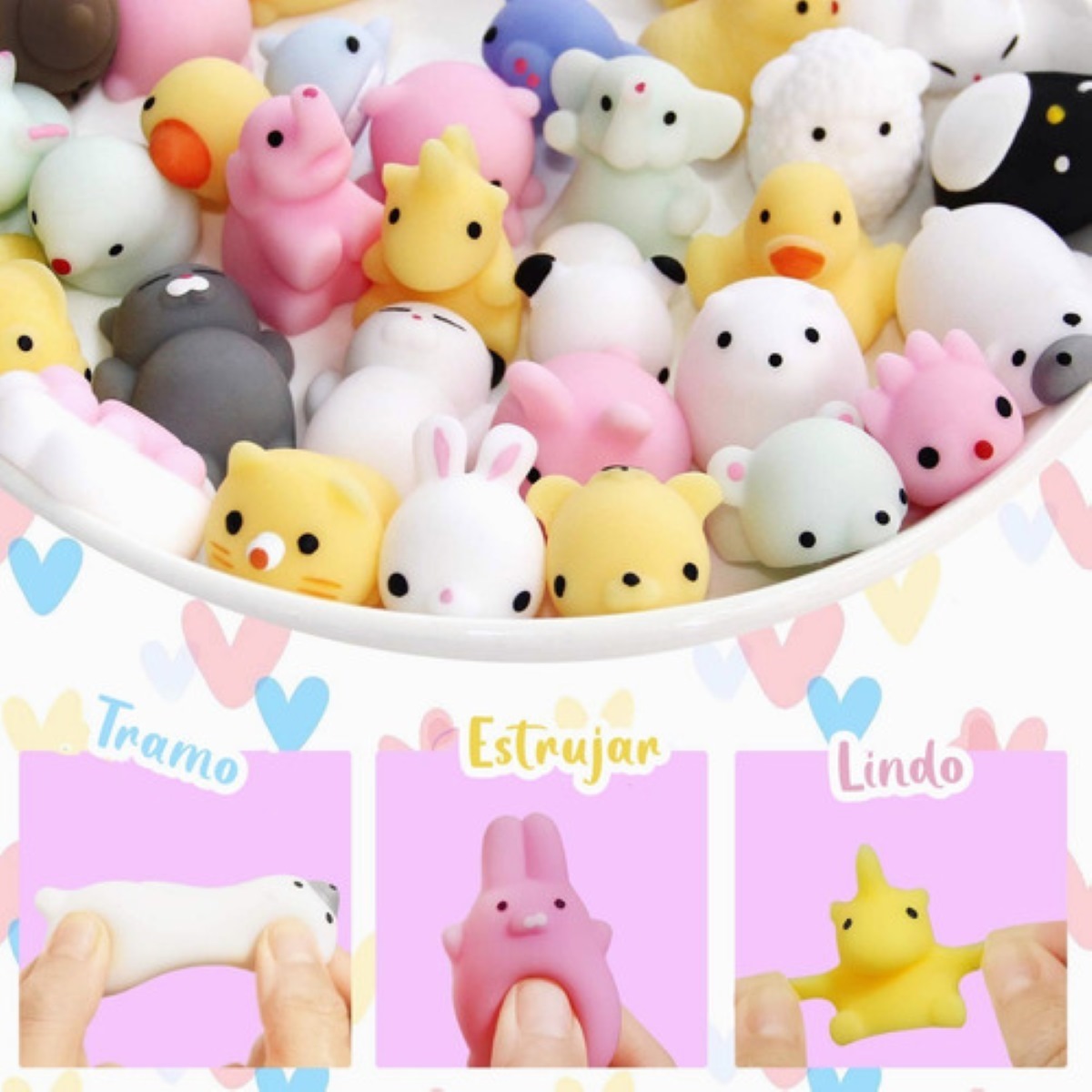 Juguetes Mochi Escuichi Squishy Kawaii Antiestres 30 Piezas