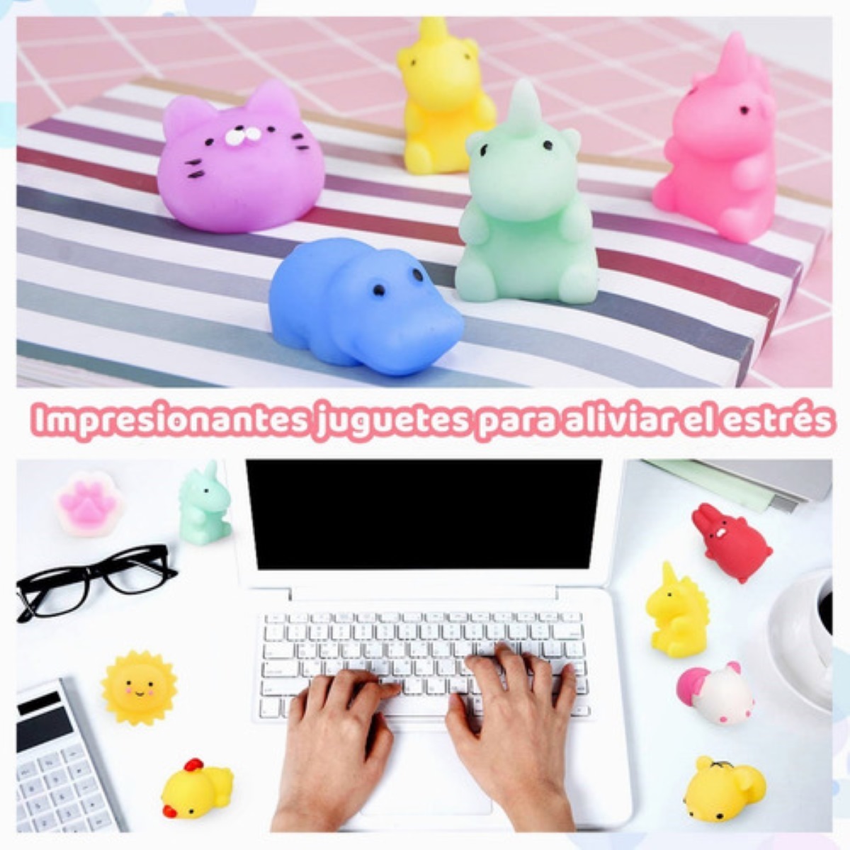 Juguetes Mochi Escuichi Squishy Kawaii Antiestres 30 Piezas