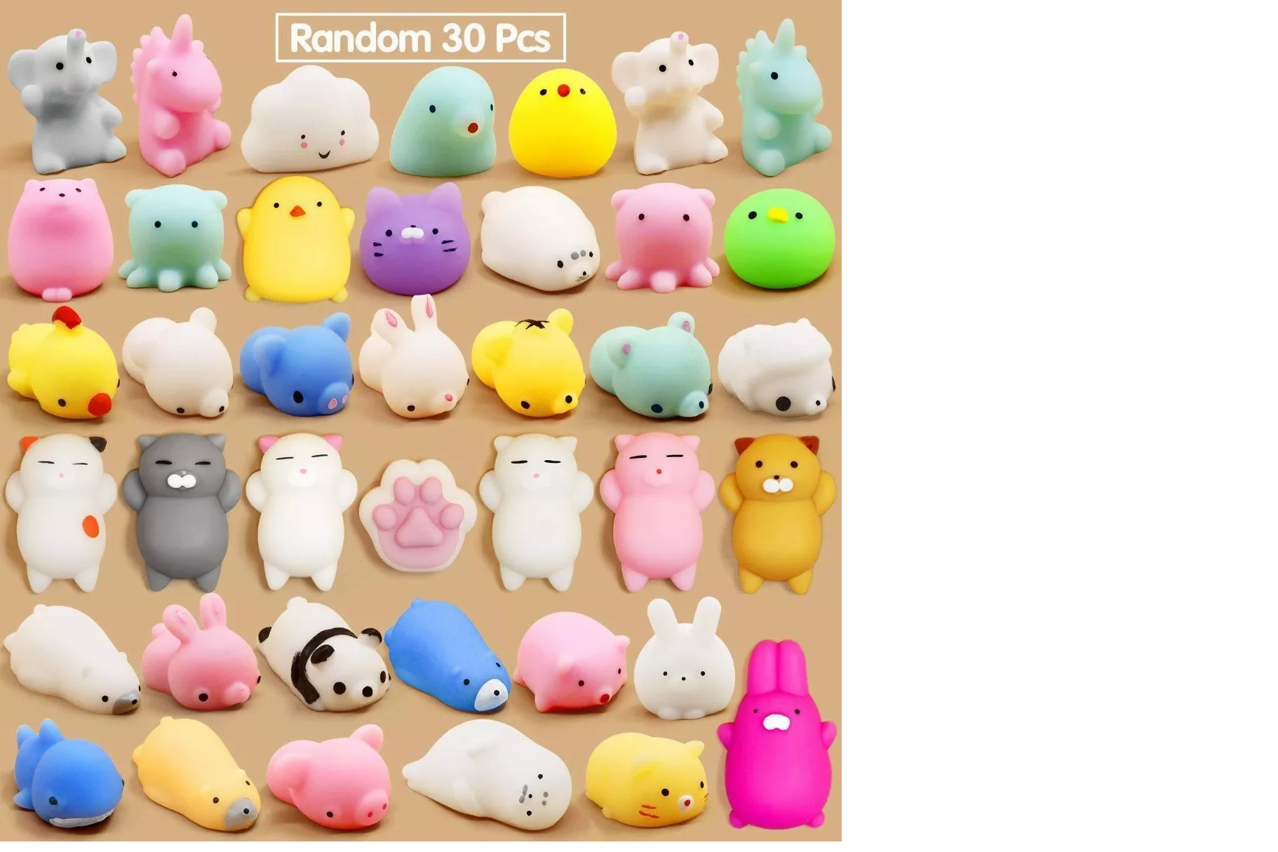 Juguetes Mochi Escuichi Squishy Kawaii Antiestres 30 Piezas