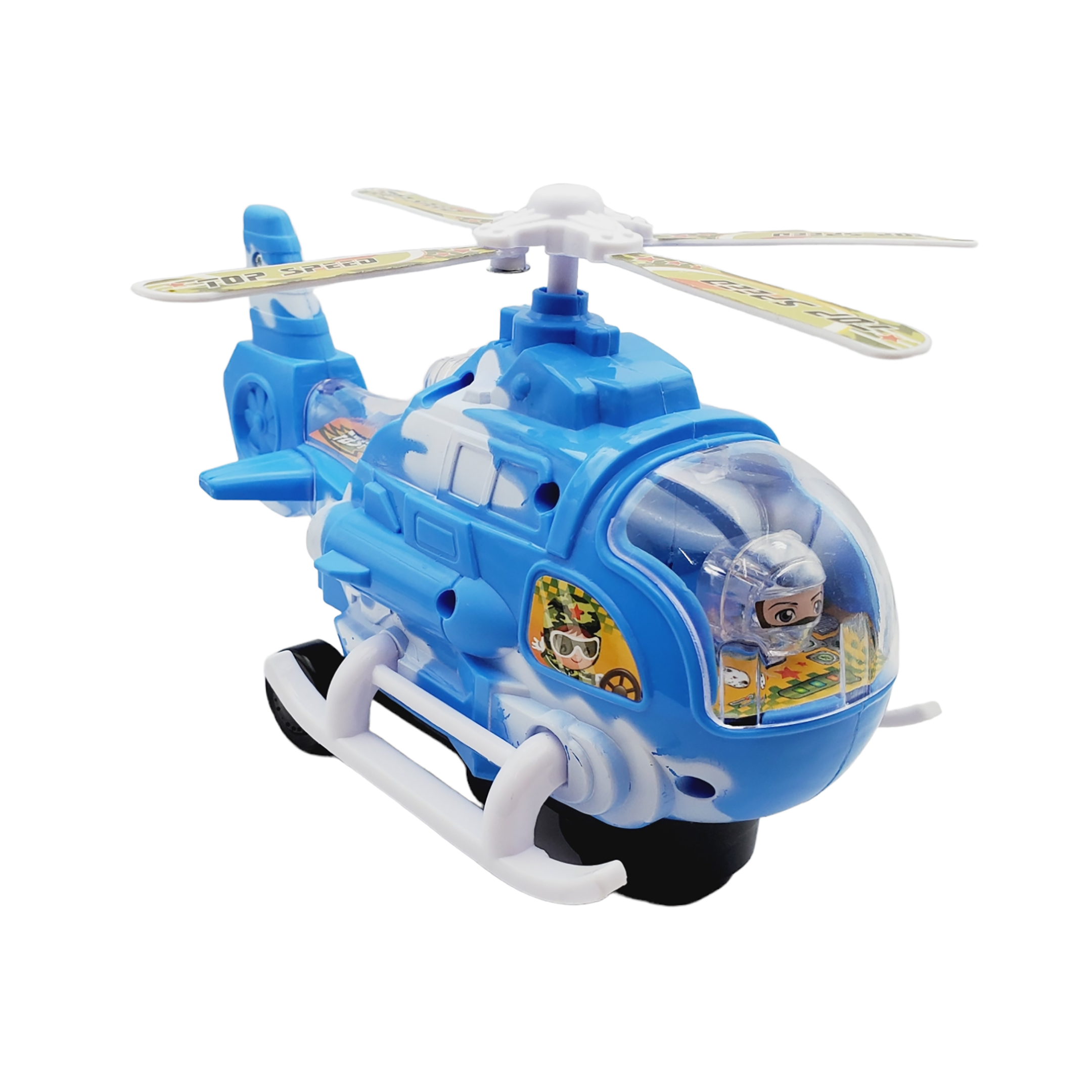 Helicóptero Policía Con Luz, Sonido Y Movimiento