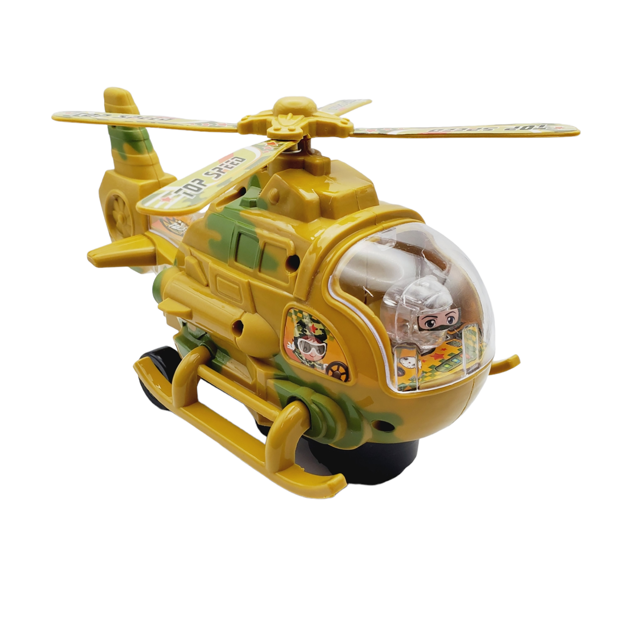 Helicóptero Policía Con Luz, Sonido Y Movimiento