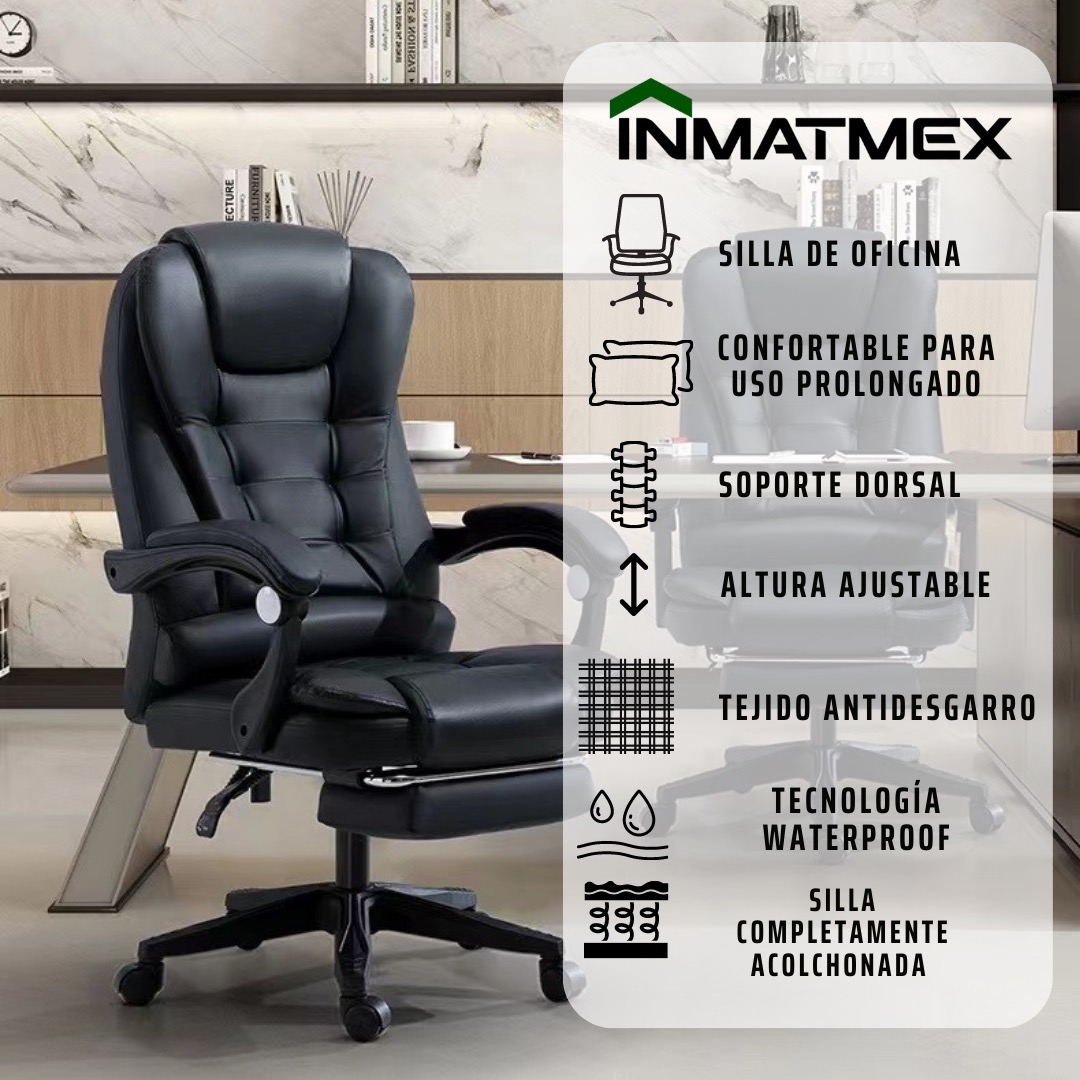 Silla Master Inmatmex Oficina Escritorio Con Descansa Pies