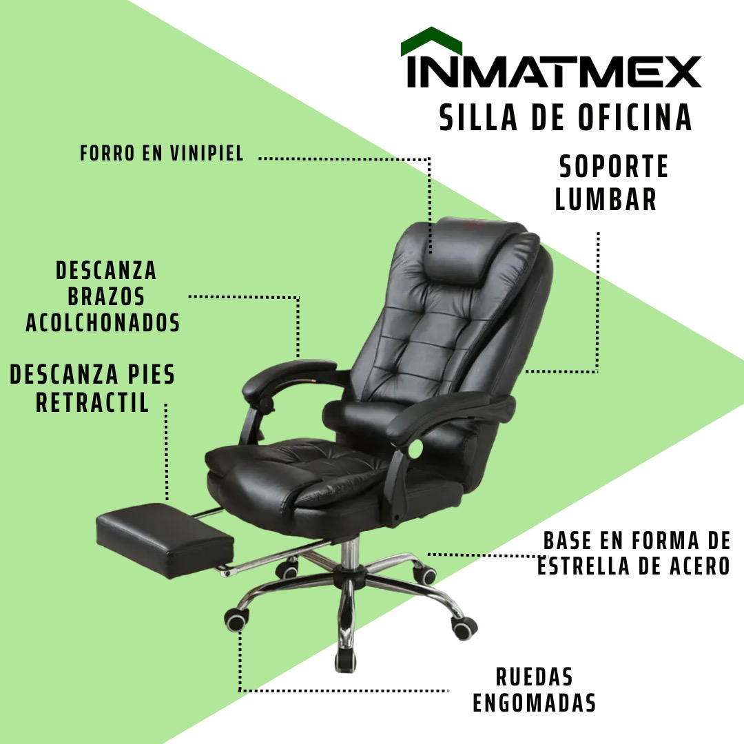 Silla Master Inmatmex Oficina Escritorio Con Descansa Pies