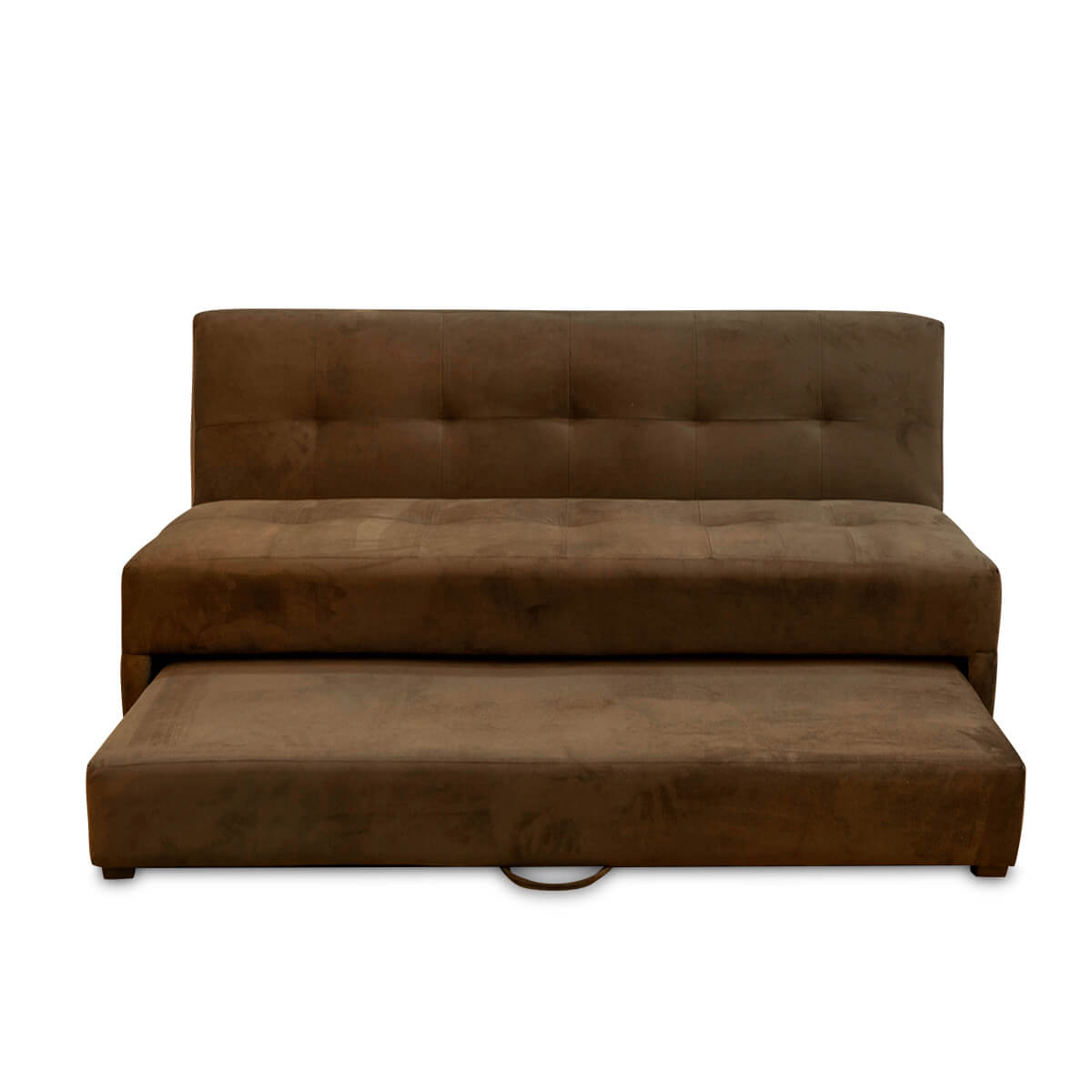 Sofa cama reclinable Modelo Mateo color Cafe para dos personas incluye Colchon inferior adicional
