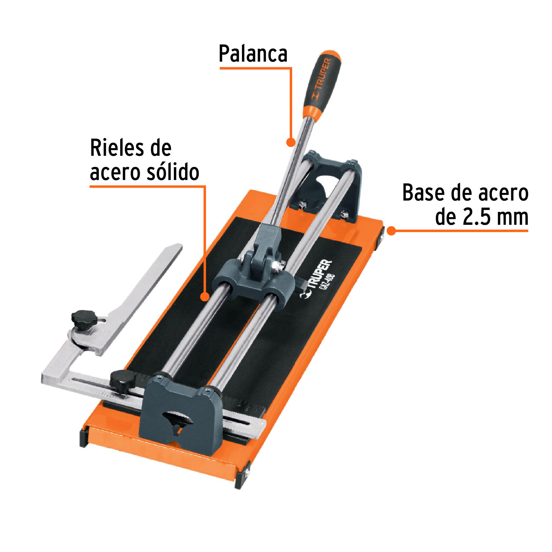 CORTADOR DE AZULEJO 16" (40 CM) CON BALEROS, TRUPER 12930