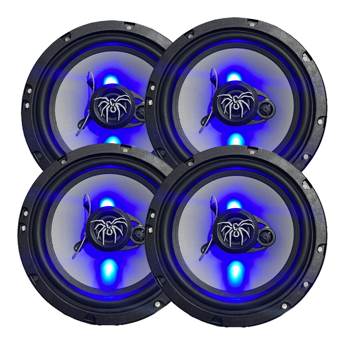 Bocinas 6.5 soundstream con luz led para puertas 2 pares 