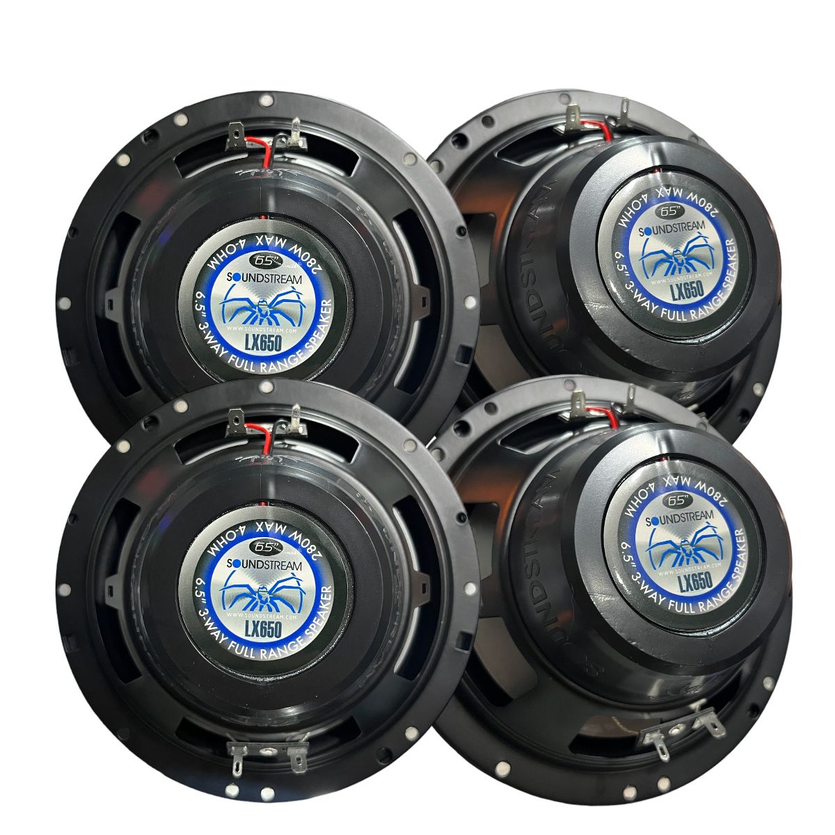 Bocinas 6.5 soundstream con luz led para puertas 2 pares 