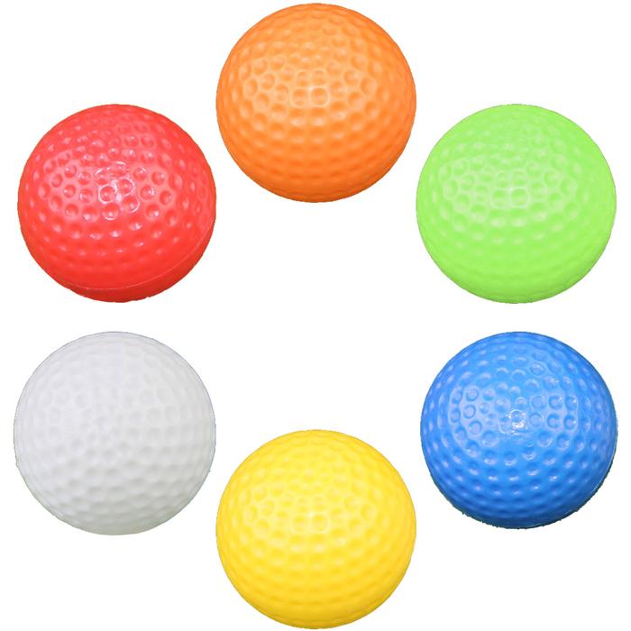 Pelotas de golf para principiantes MXLRF-003-6 30 Pzas 4cm Diámetro Golf o Minigolf Plástico PE Color al Azar GolfColorful