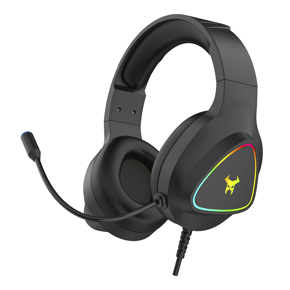Audífonos Gamer Beast Muspell Prime Stf Color Negro 