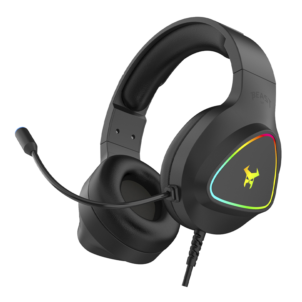 Audífonos Gamer Beast Muspell Prime Stf Color Negro 